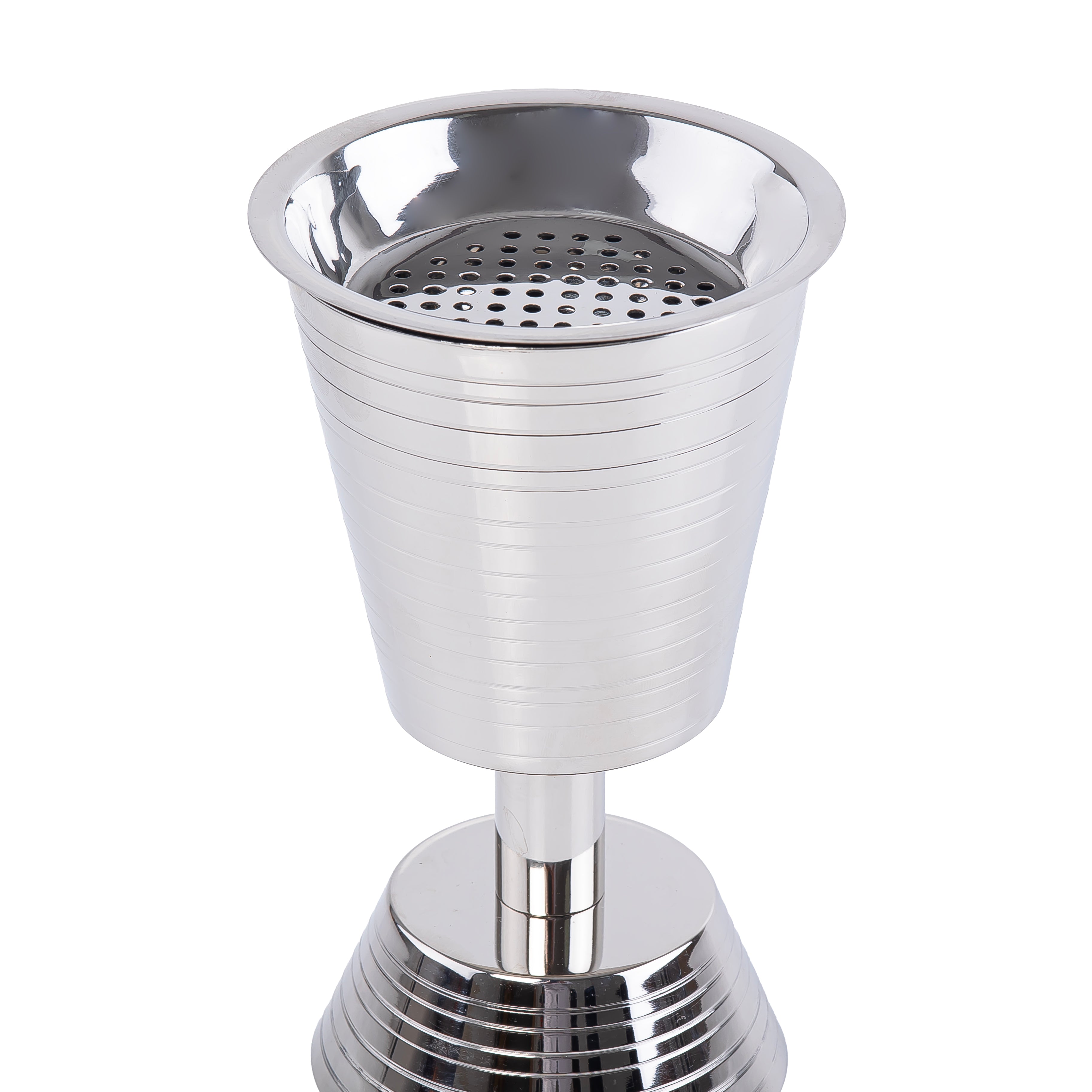 Nickel Plated Metal Mabkhar - Silver