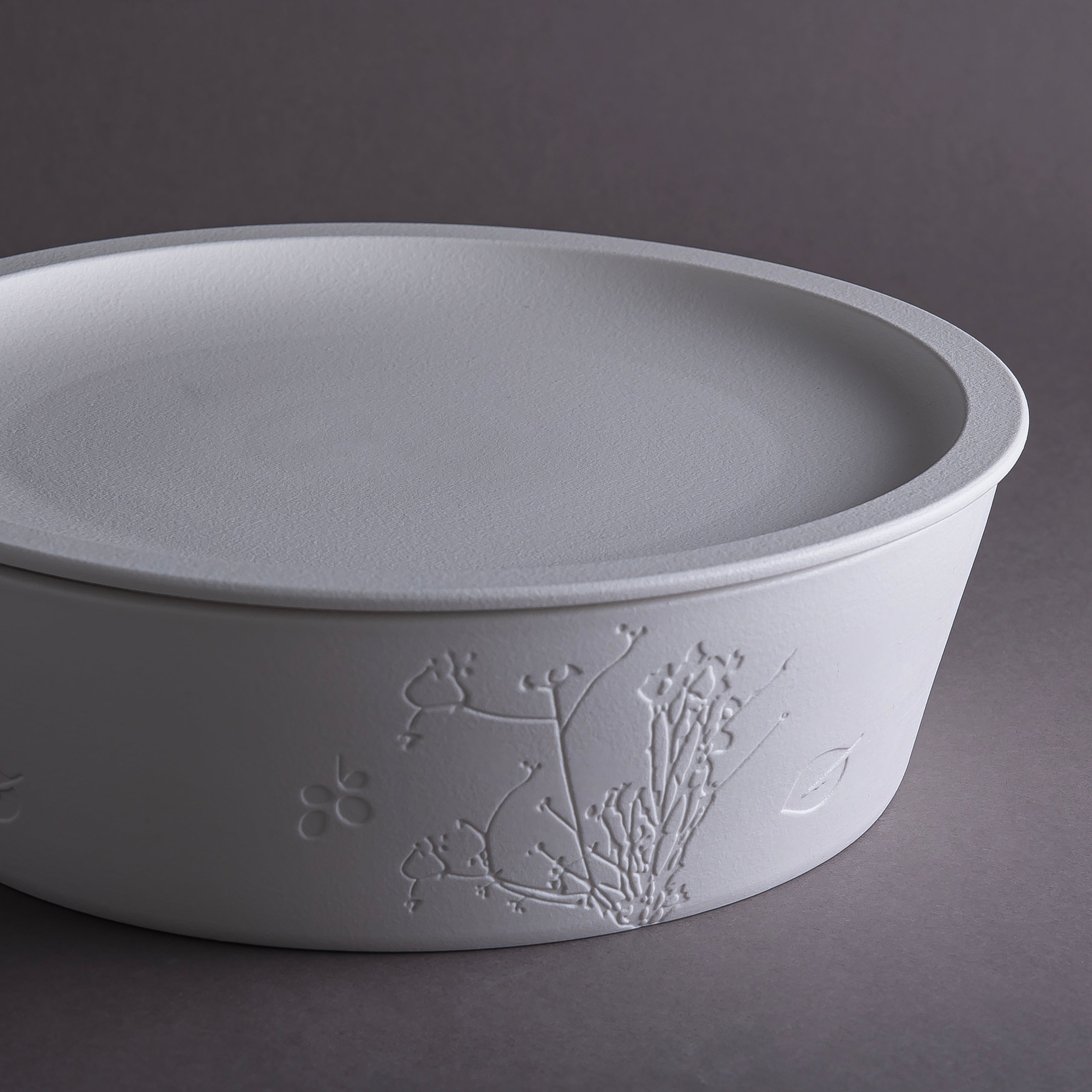 Matt White Ceramic Serving Bowl