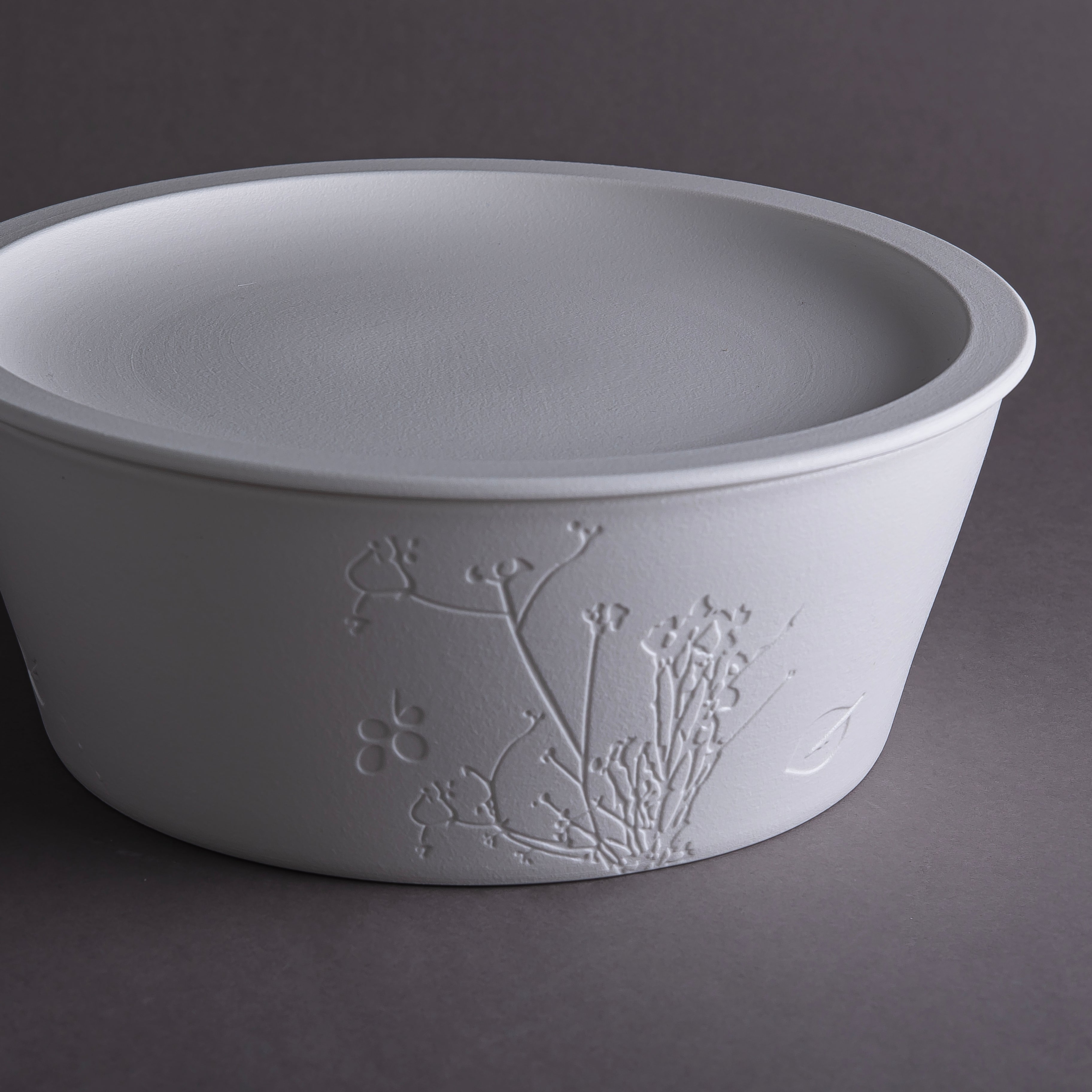 Matt White Ceramic Serving Bowl