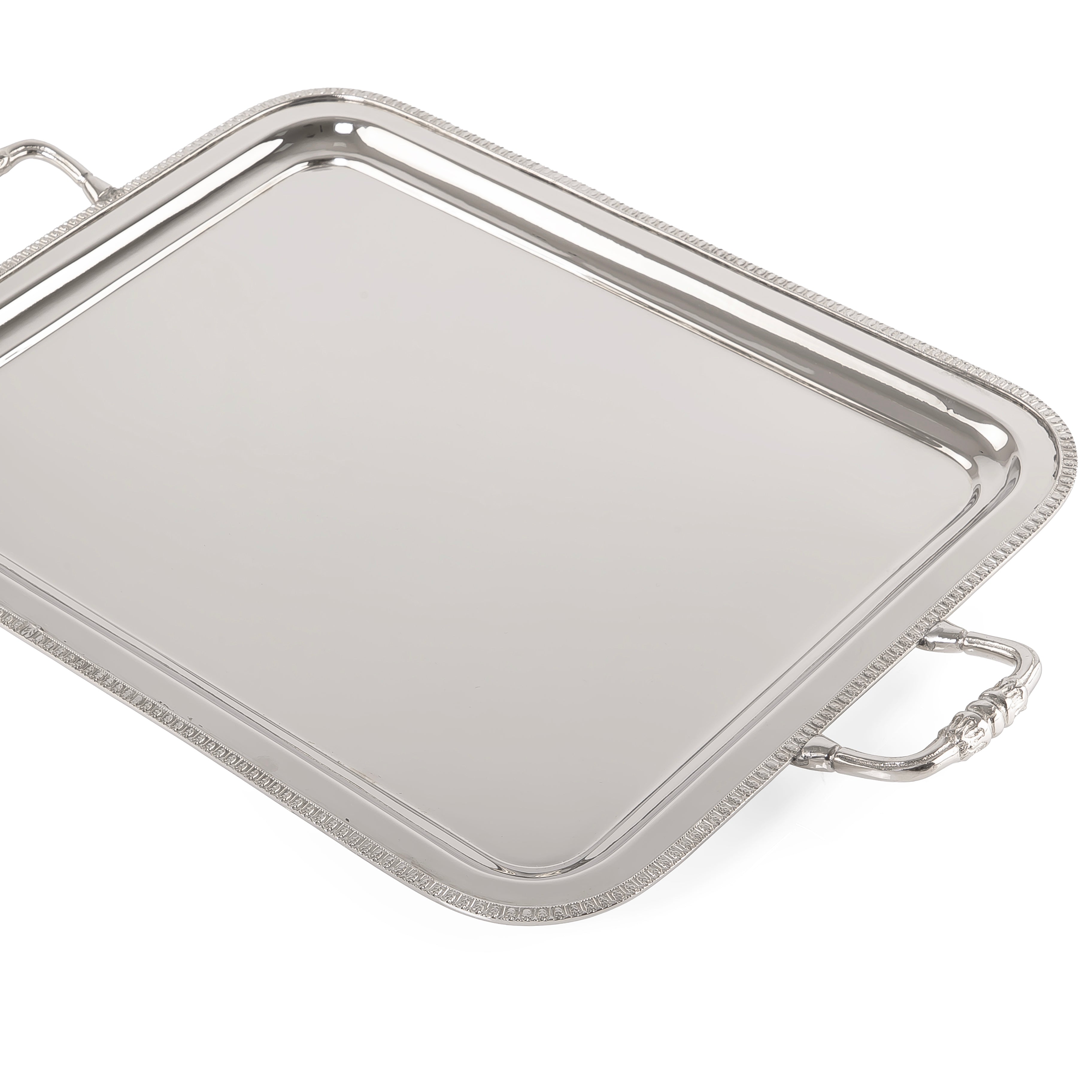 Metal serving tray - large