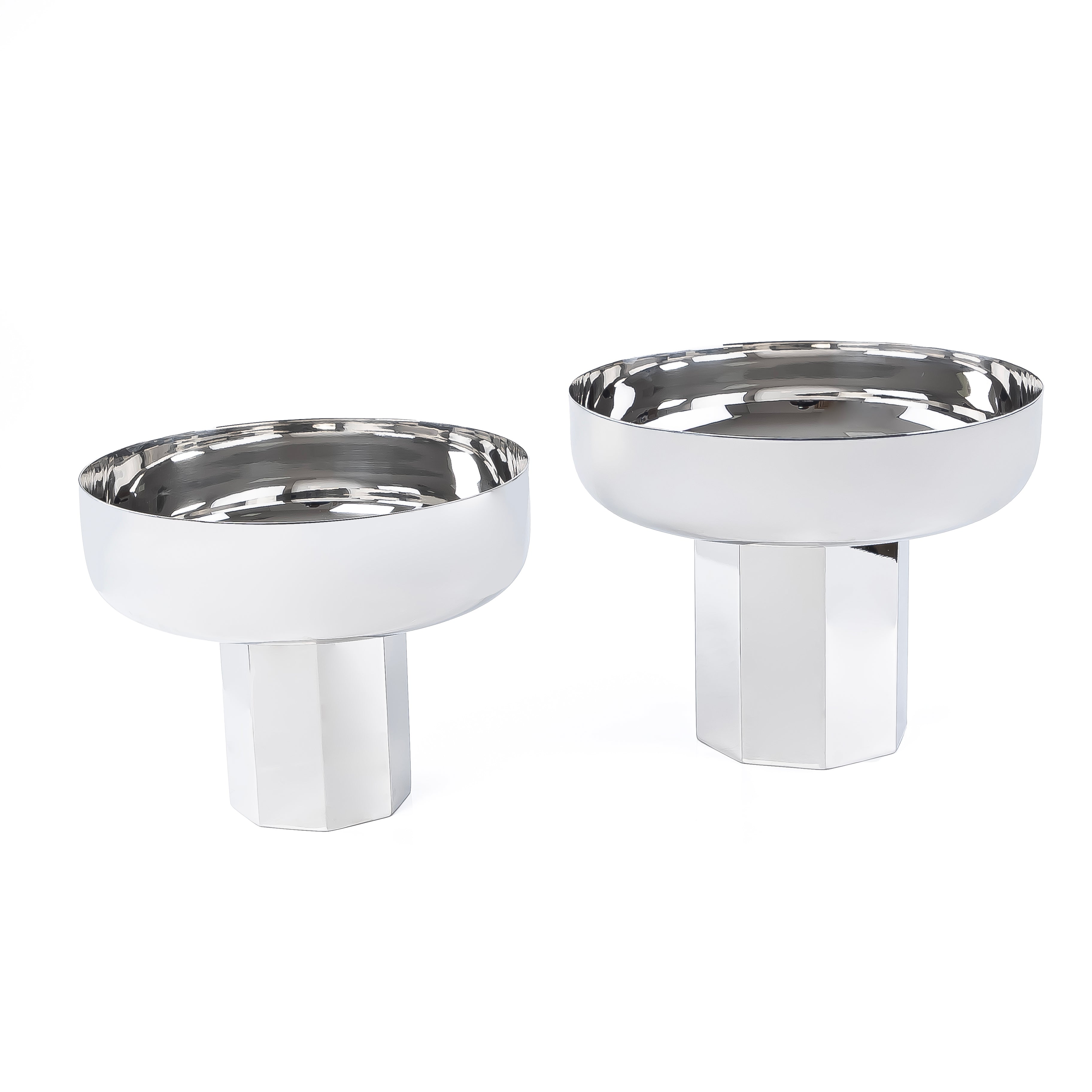 Set of 2 Critical metal stand with gift box - Silver