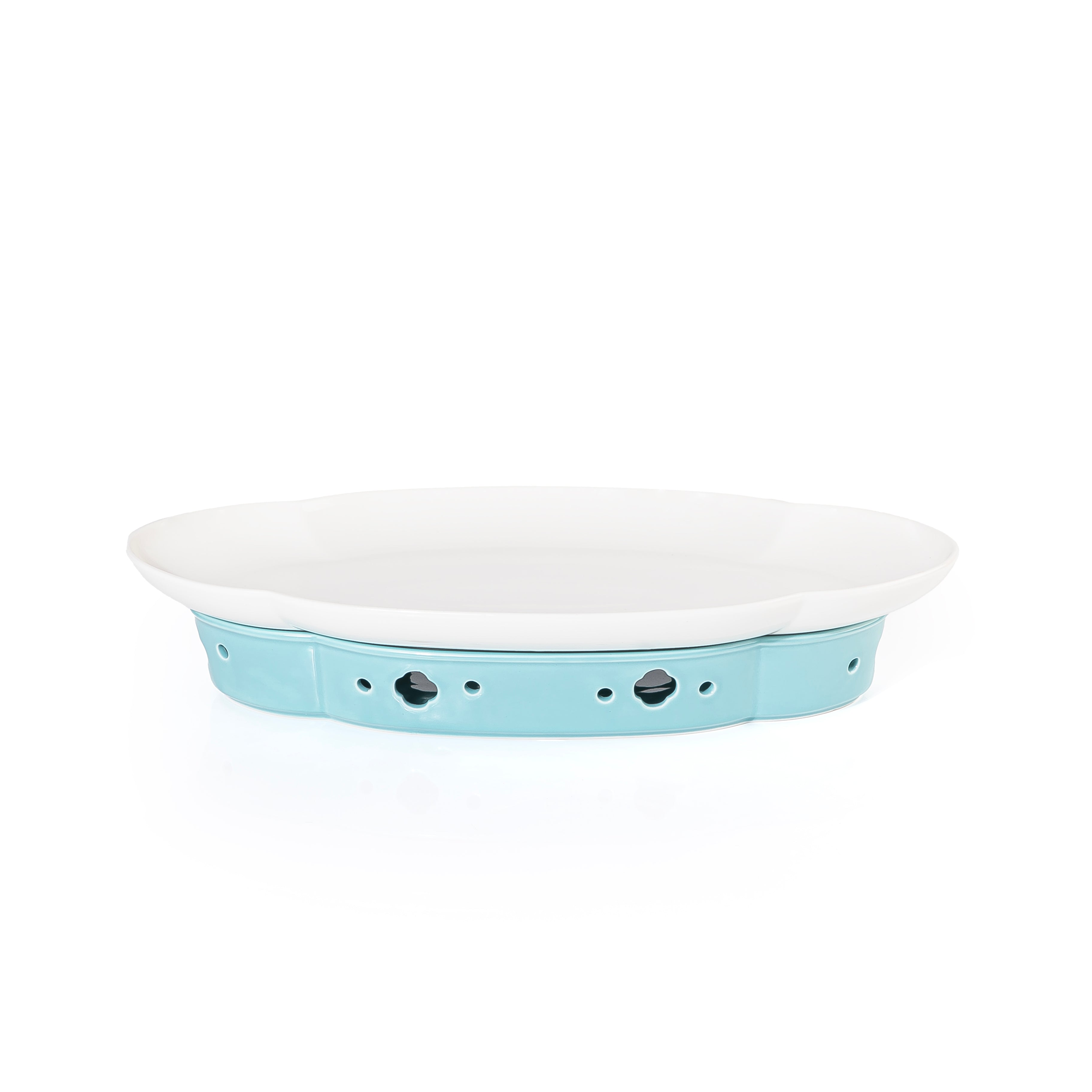 CERAMIC PLATE WITH STOVE STAND