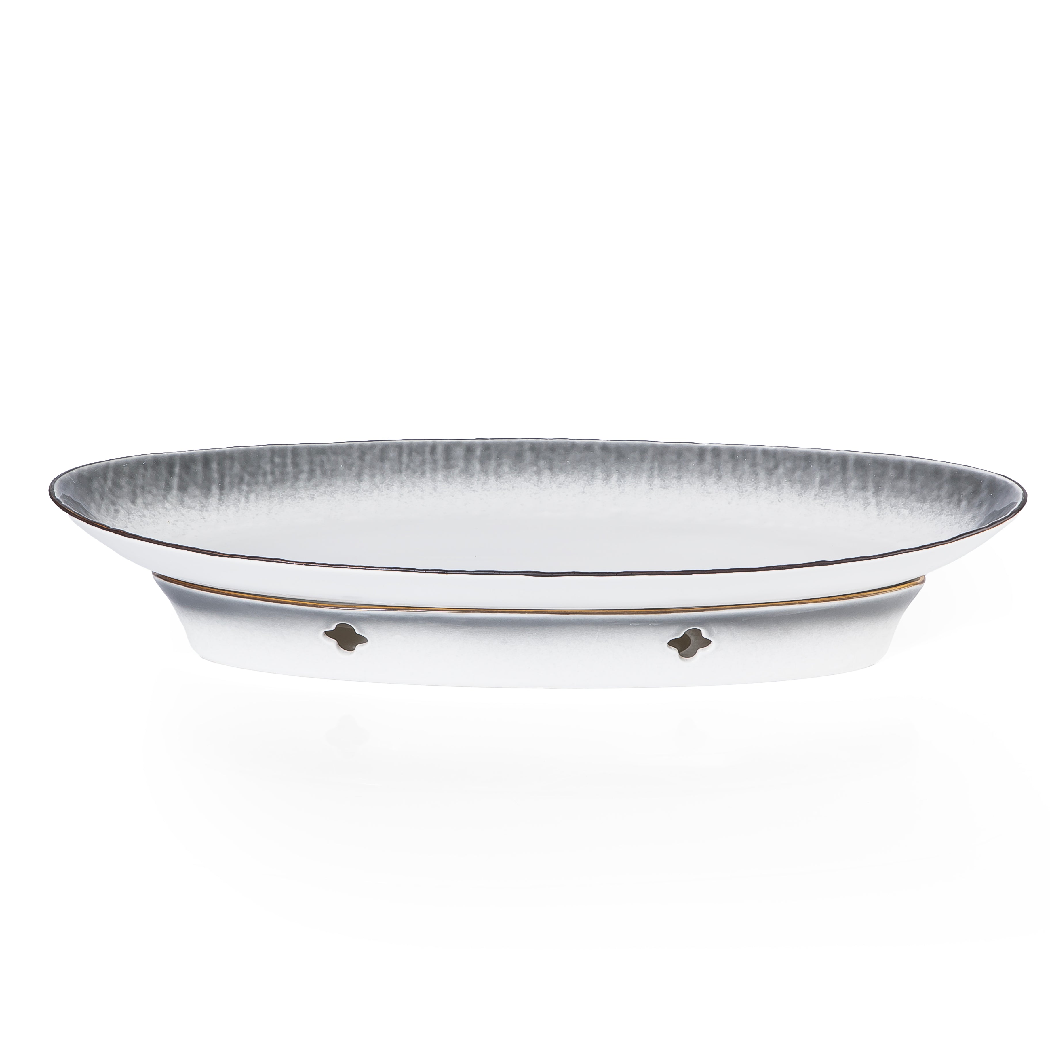 CERAMIC PLATE WITH STOVE STAND