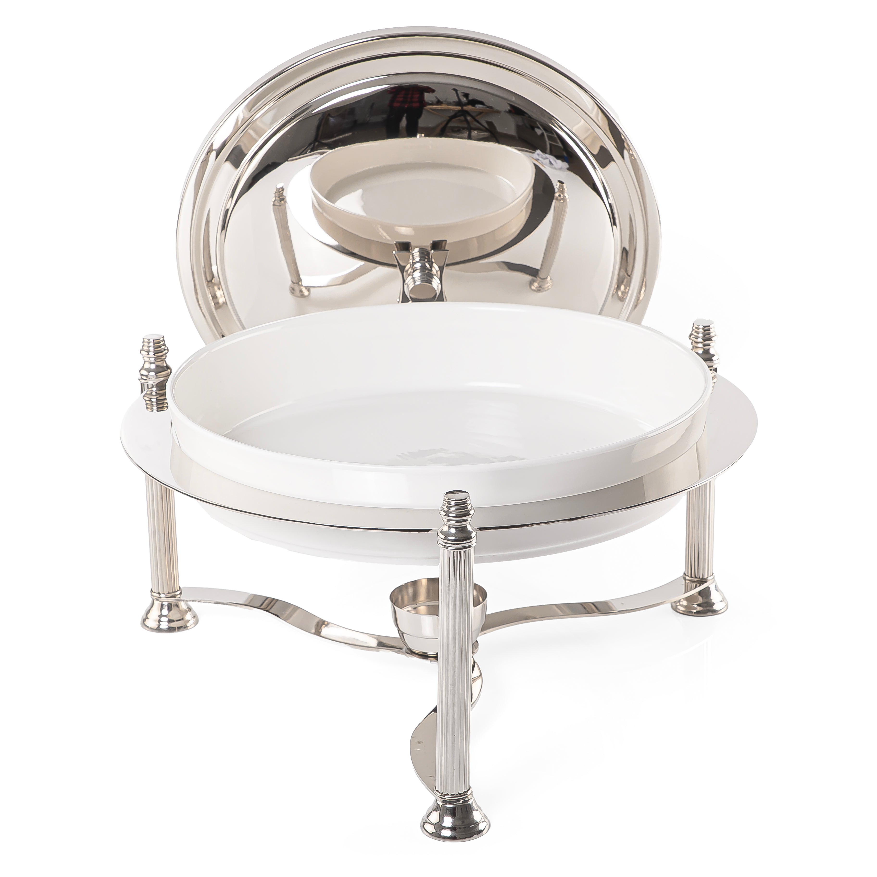 4.5L Durable stainless steel round chafing dish - large