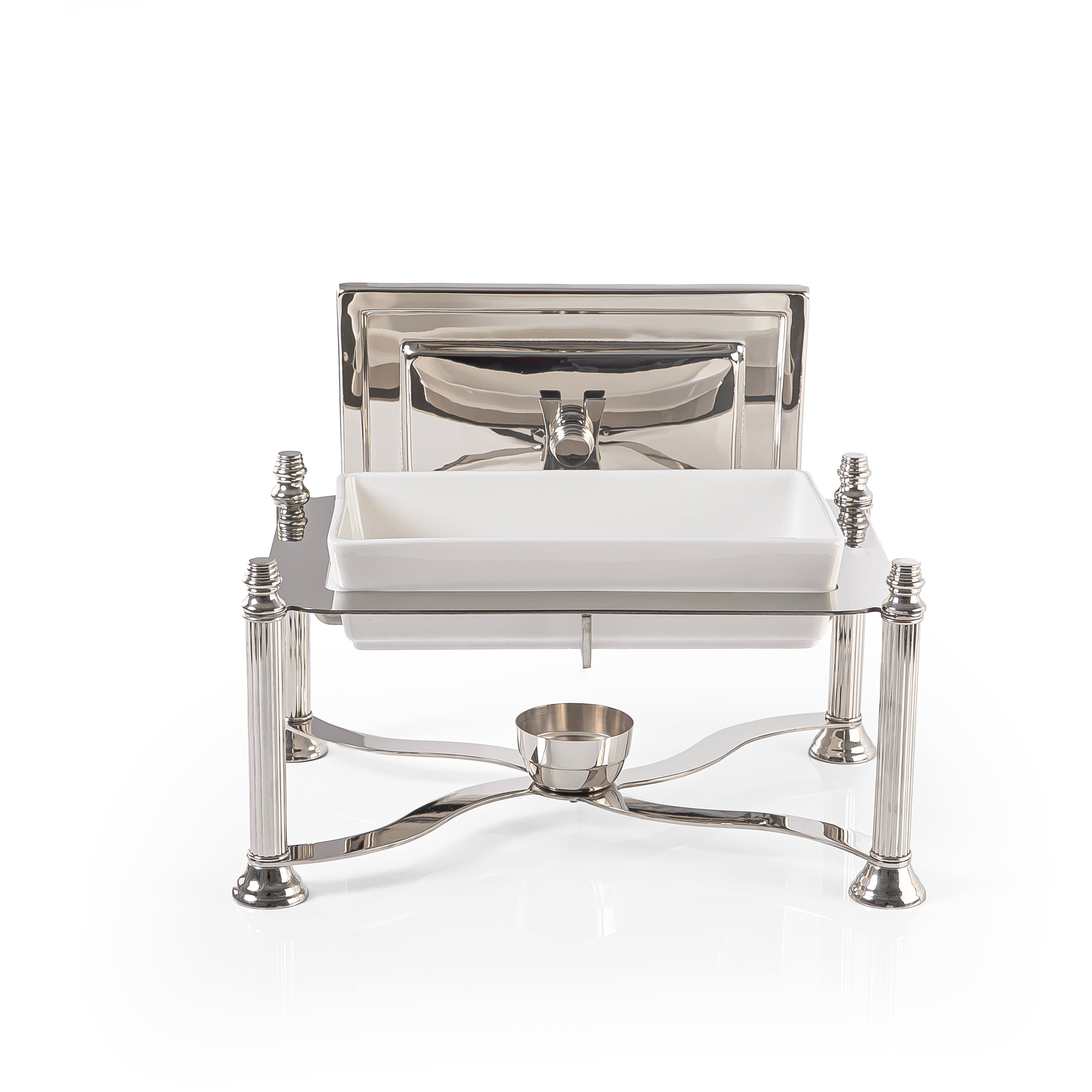 وعاء حفظ حرارة الطعام على شكل مربع من الإستانلس ستيل سعة 2 لتر - صغير