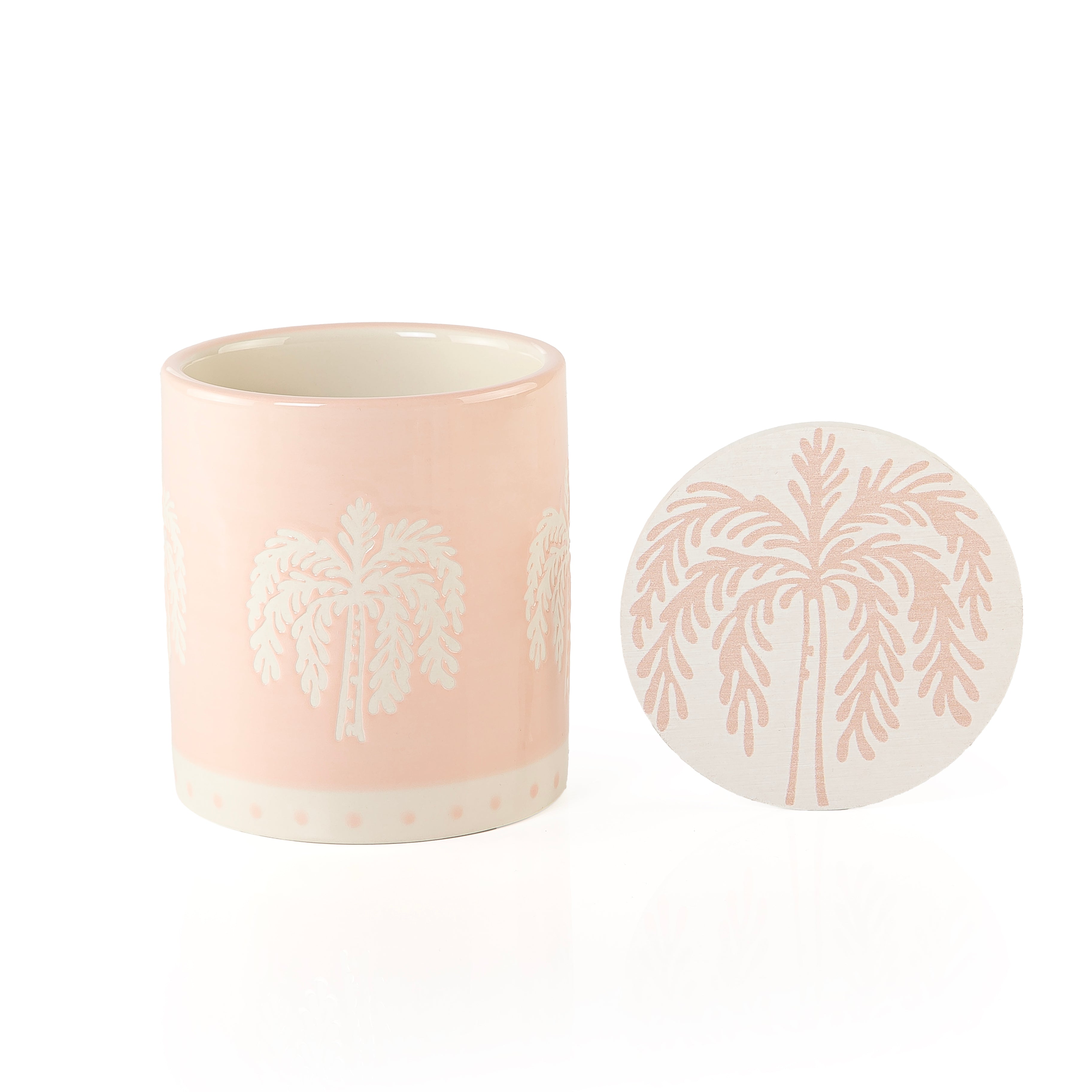 Round gergean with cover - Light pink