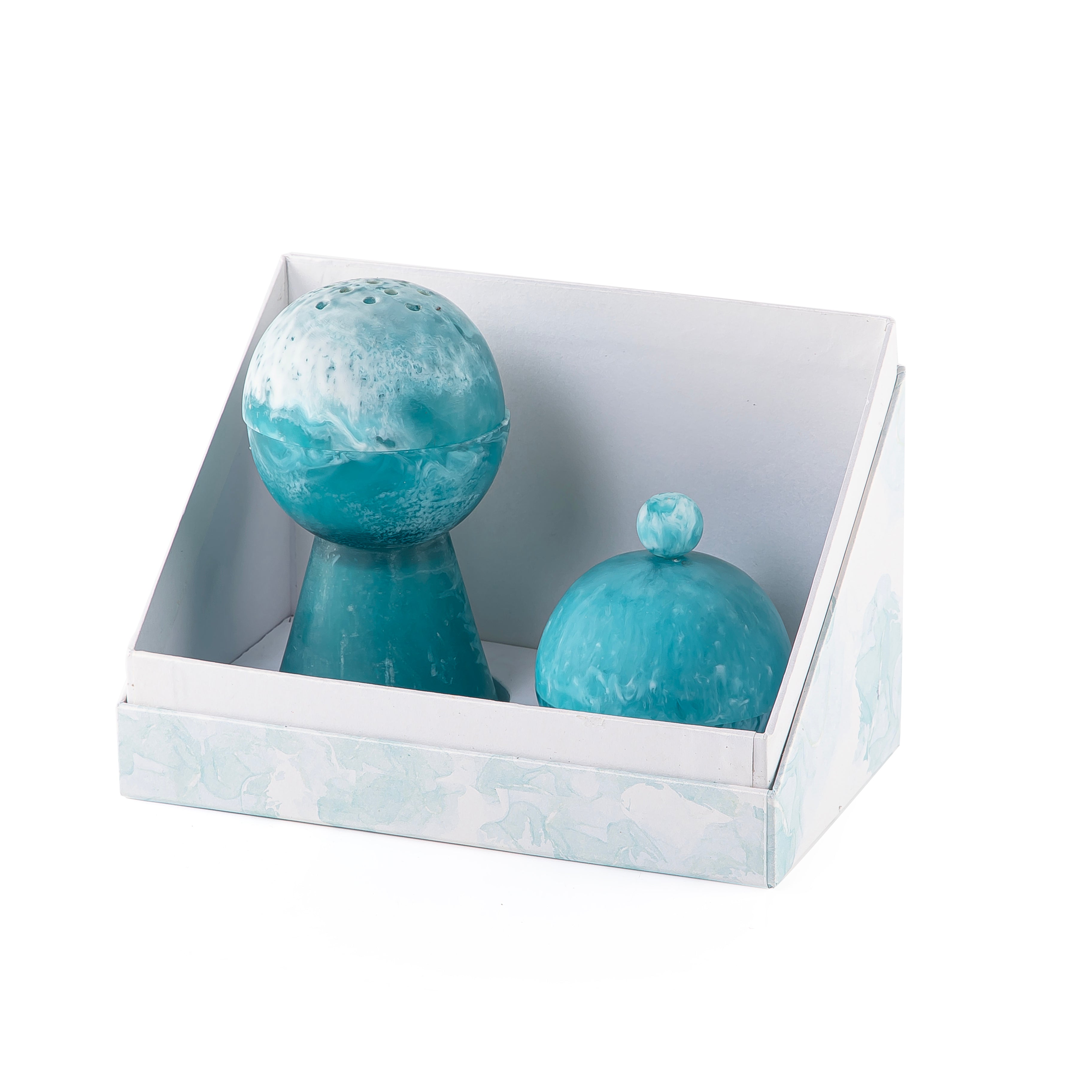 Set of resin mabkhar with aclyric gift box