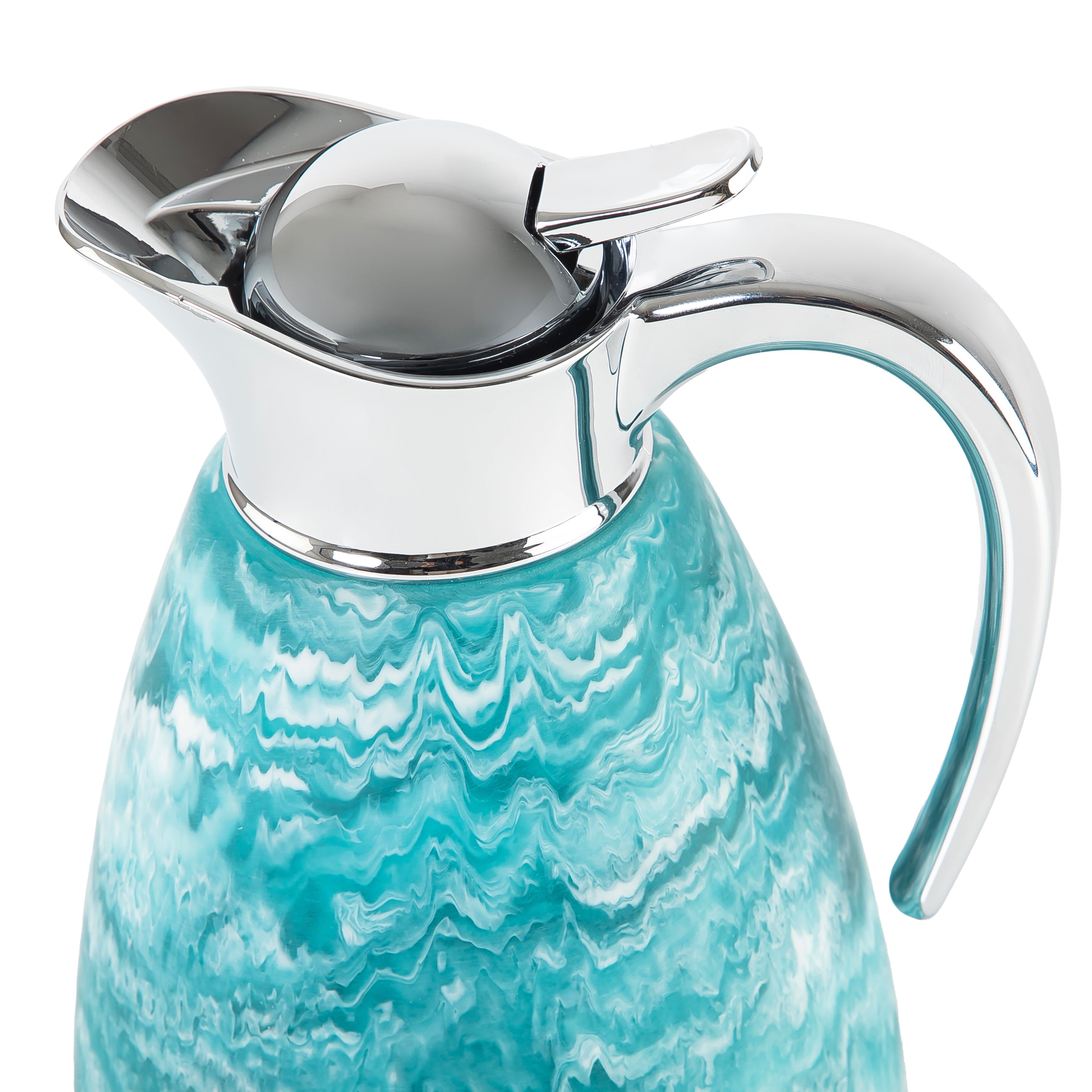 Durable 1.5L resin thermos - sky blue