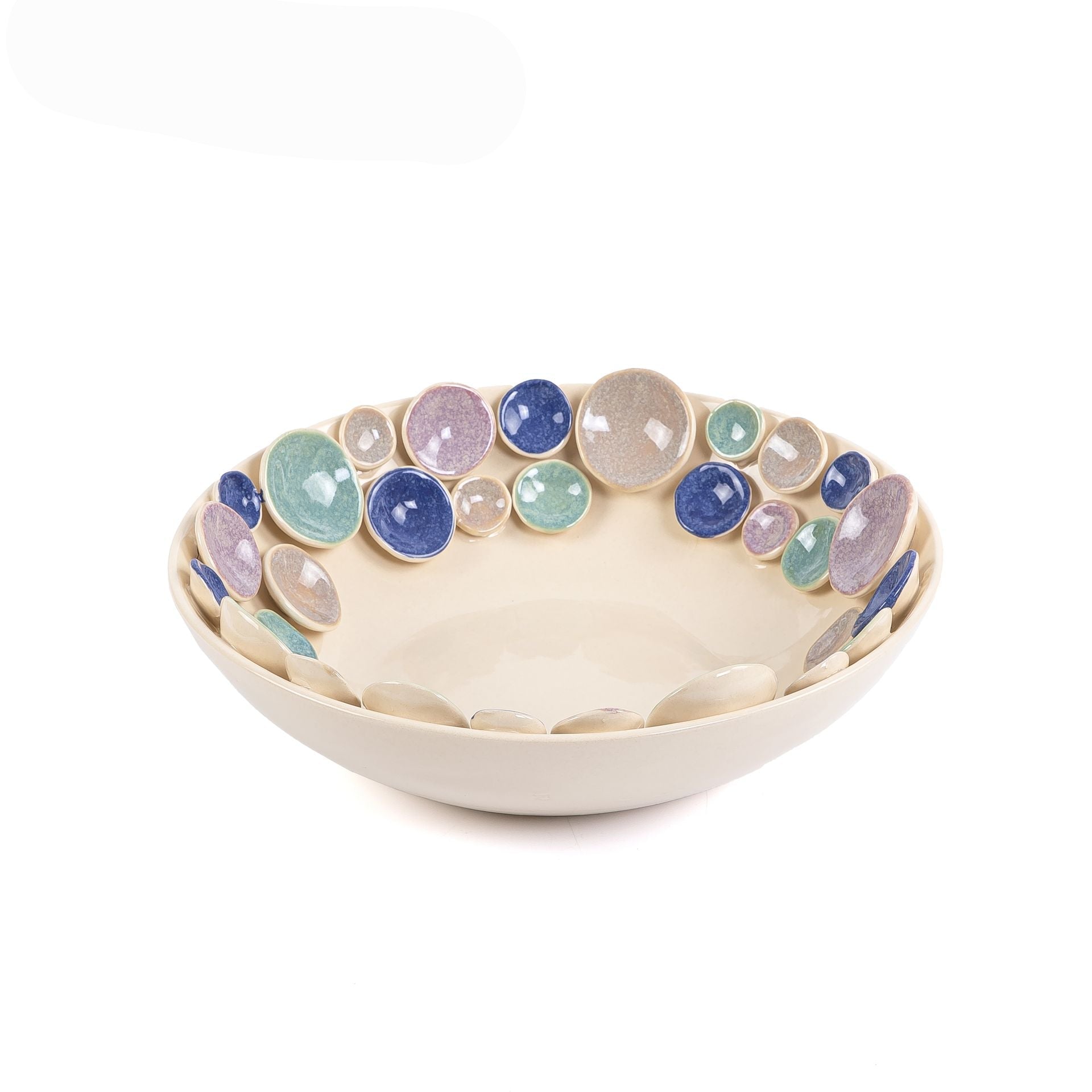 Circular ceramic bowl