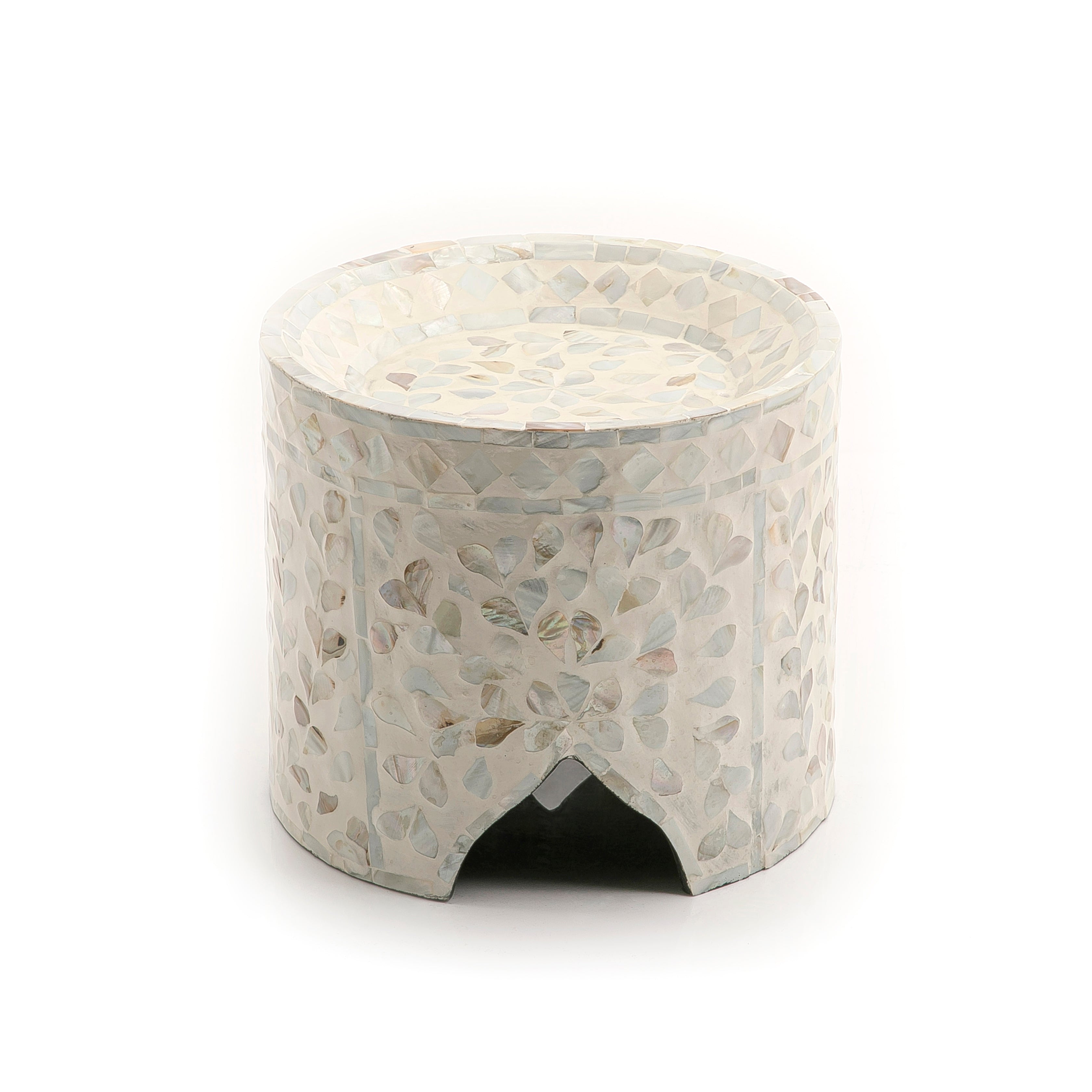 Beige Cylindrical Vietnamese Mop Stand