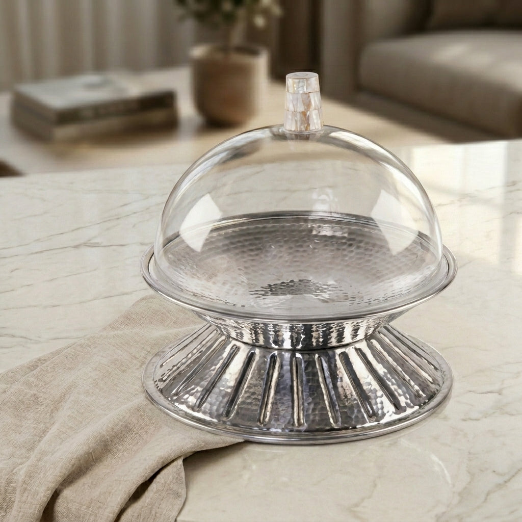 Silver Round Double side Bowl - Medium
