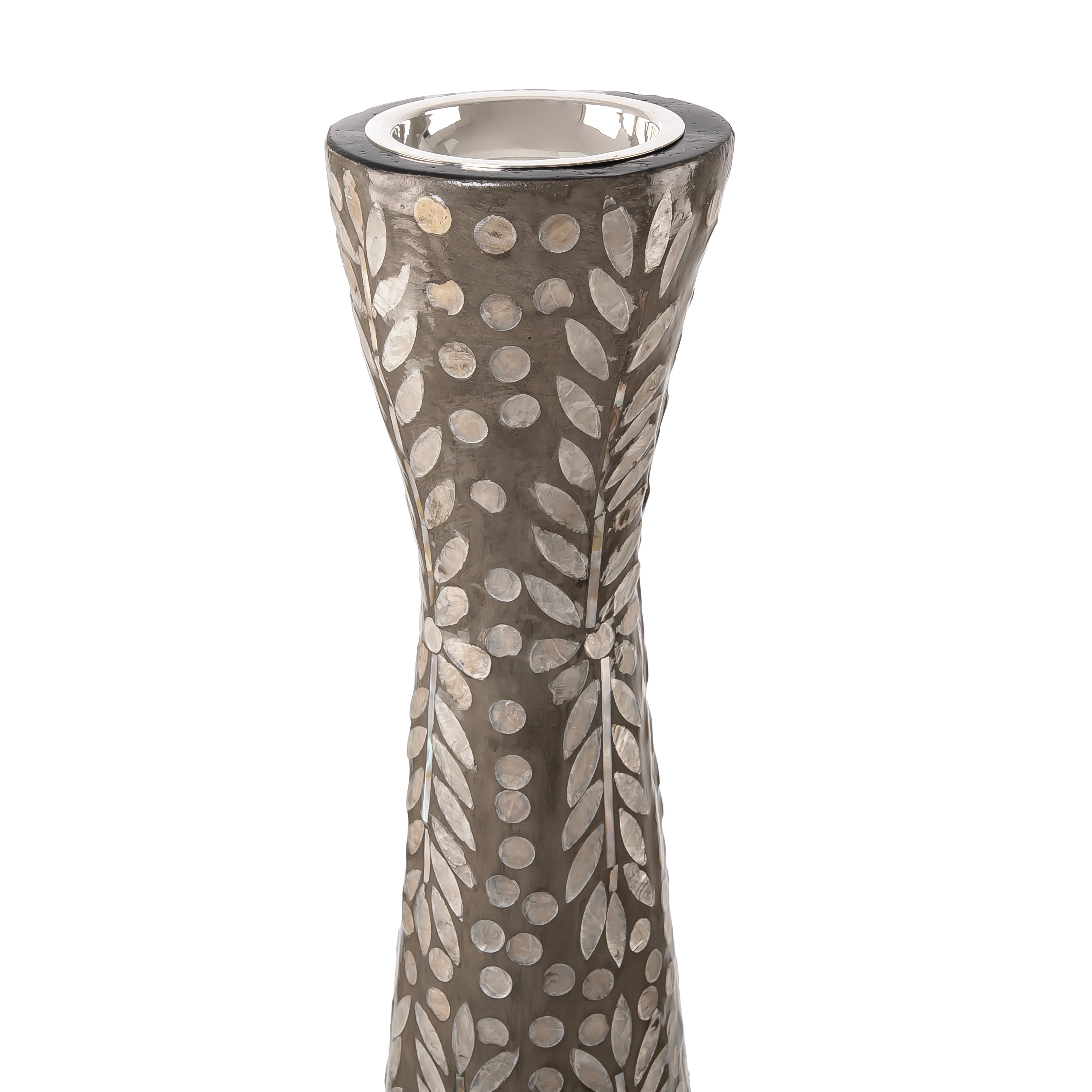 مبخر أنيق من الصدف باللون البني