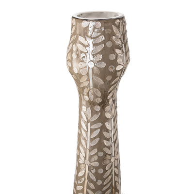 مبخر أنيق من الصدف باللون البني