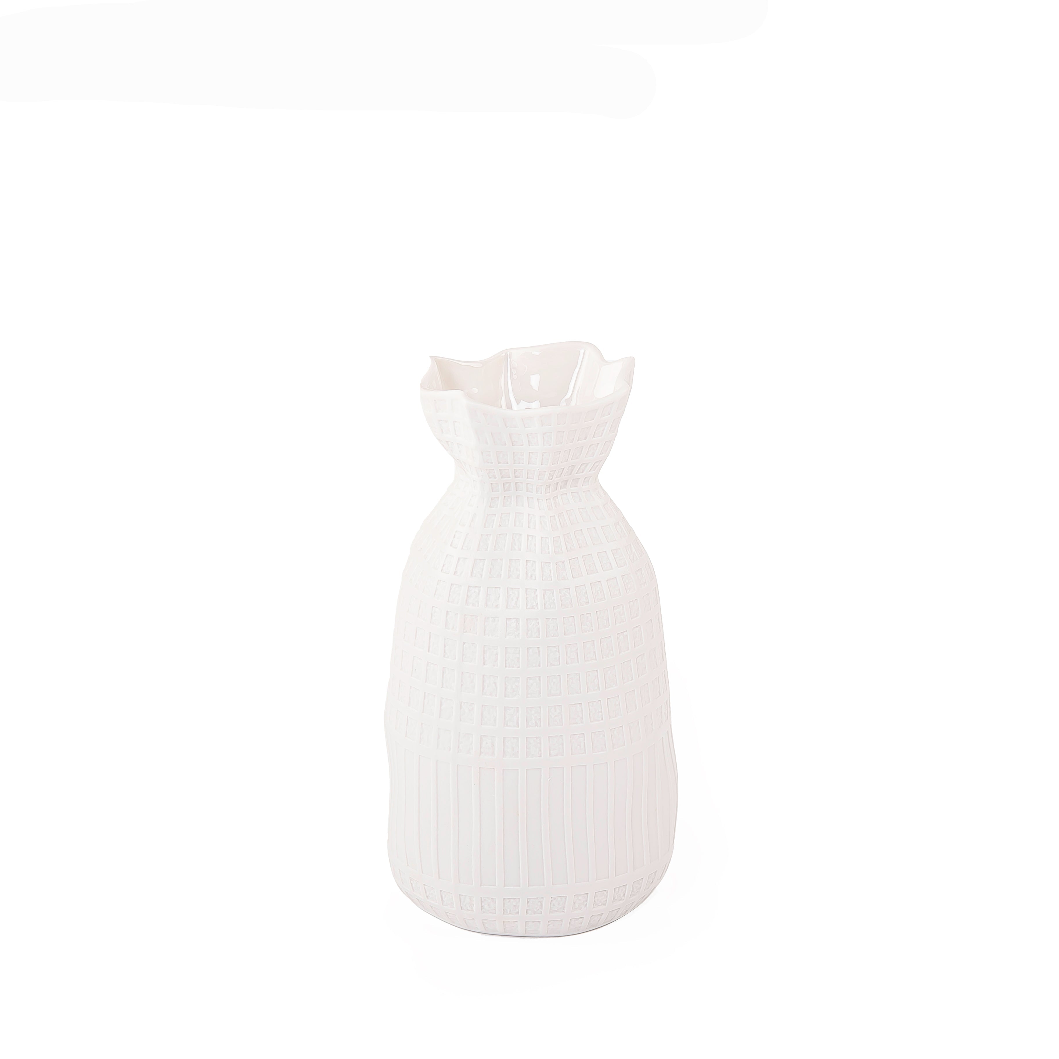 Ceramic Vase - White Finish(G6) - G091-132