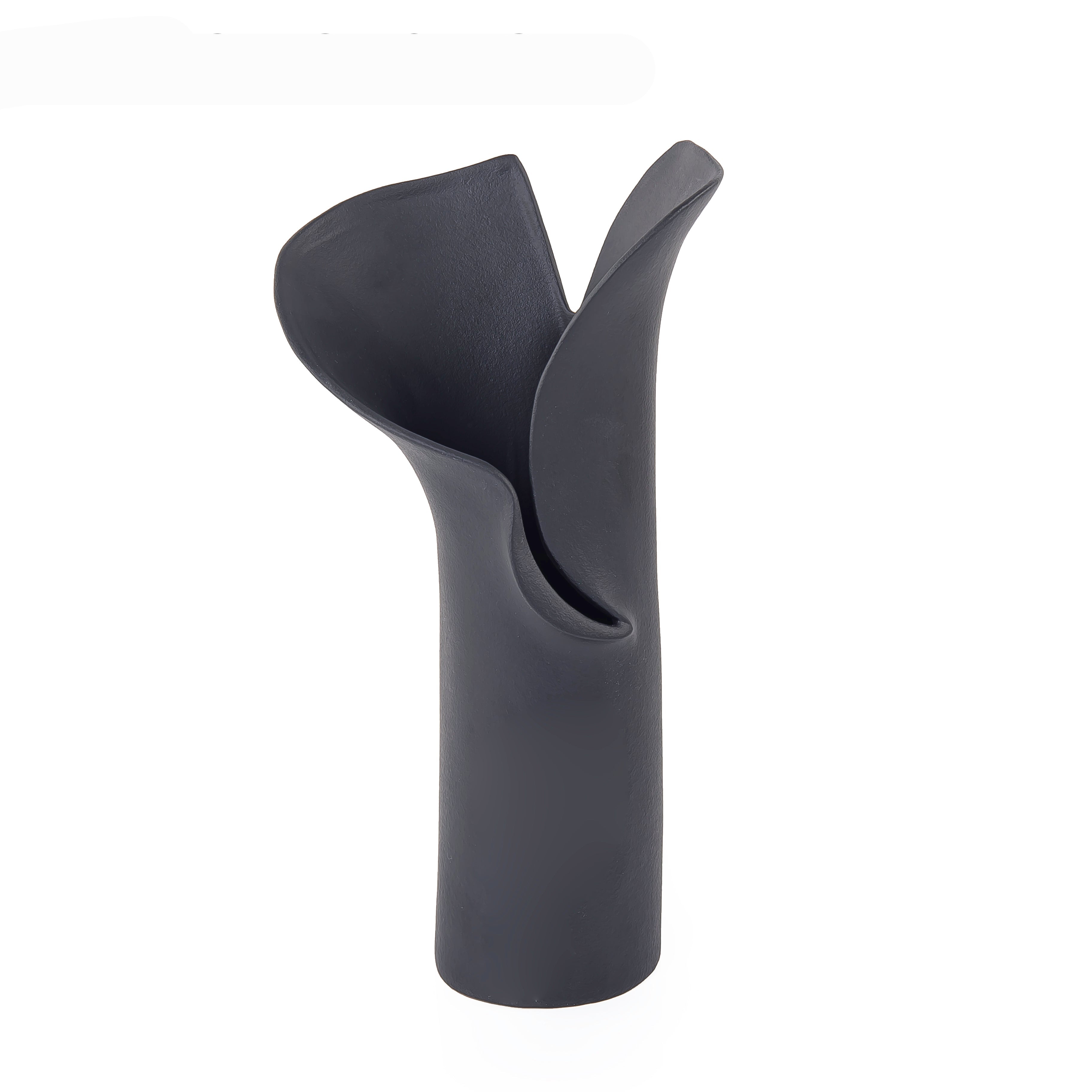 Ceramic Vase - Black Finish(20052823) - G091-97