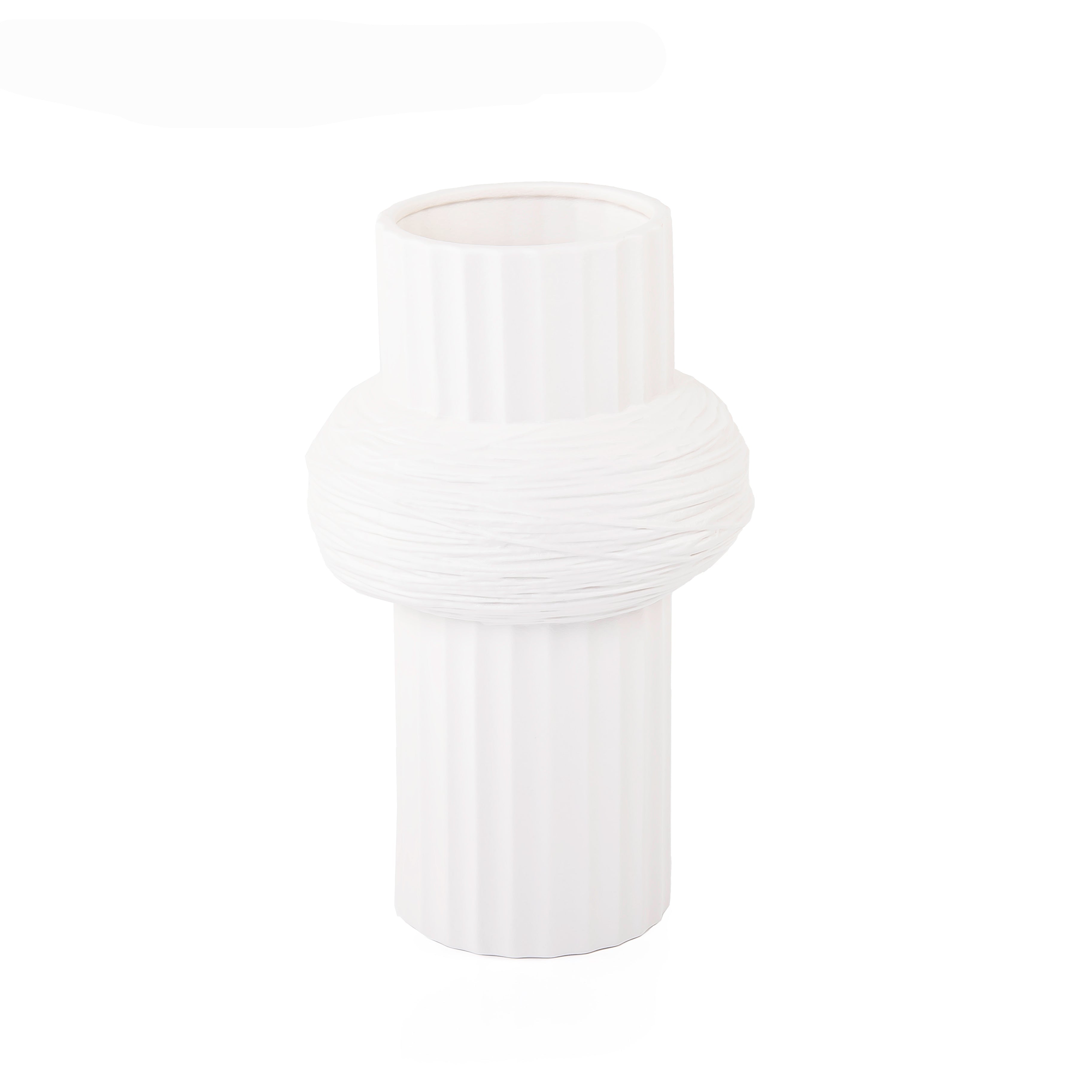 Ceramic Vase - White Finish(20052822) - 091-278