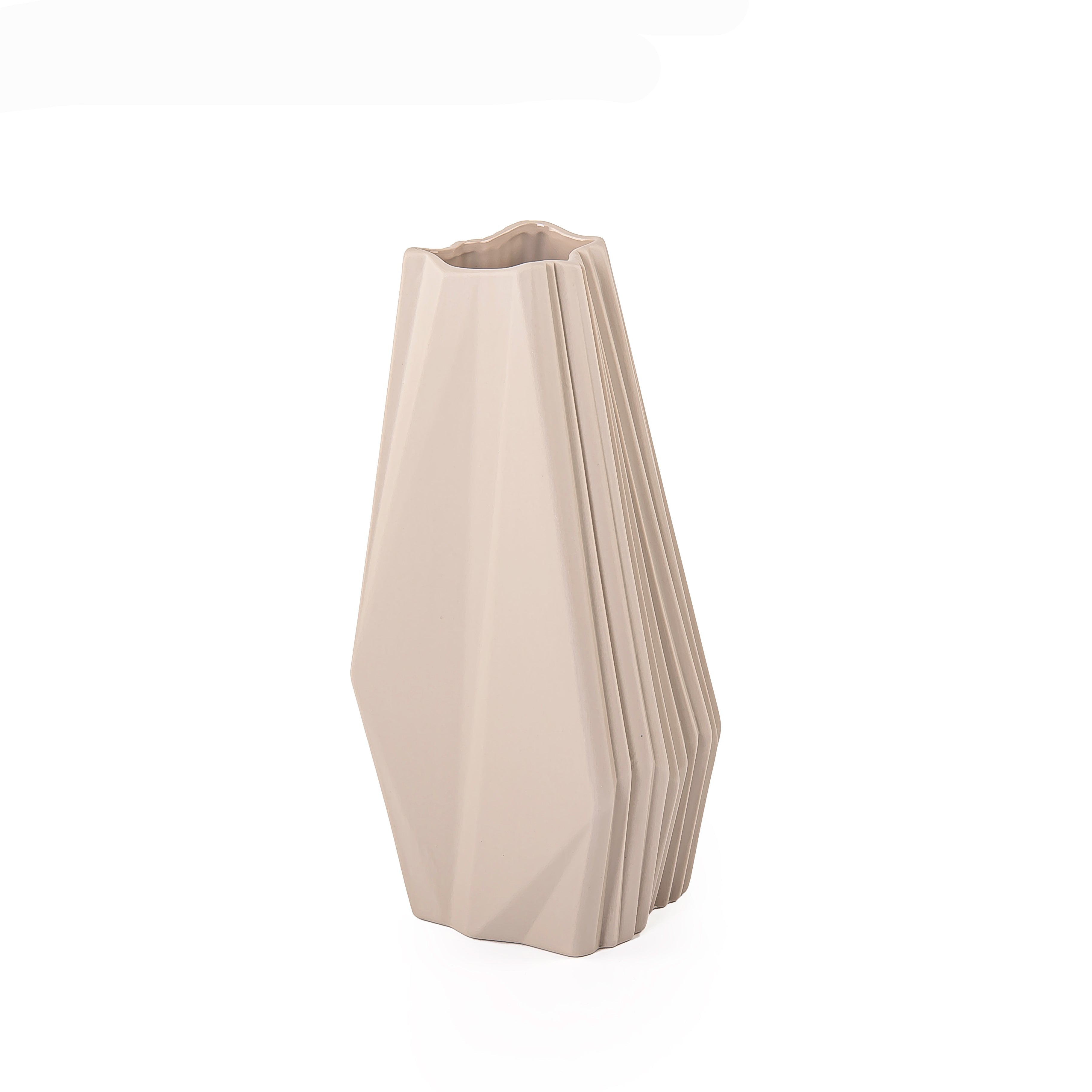 Ceramic Vase - Beige Finish(G3) - G091-266