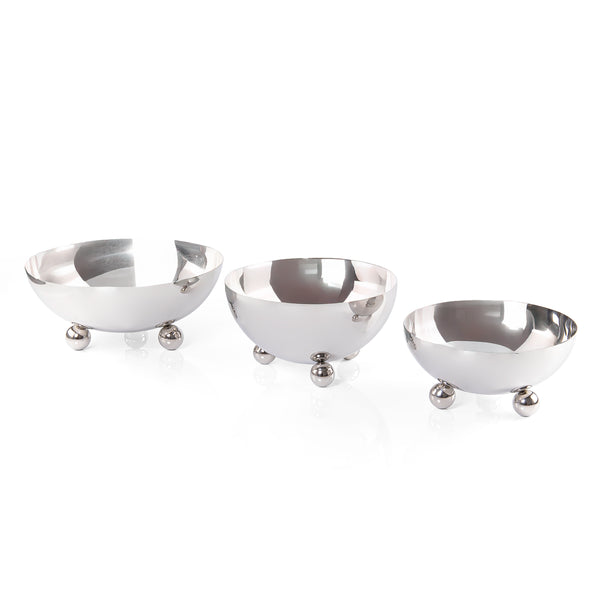 Set of 3 Stainless Steel Bowls