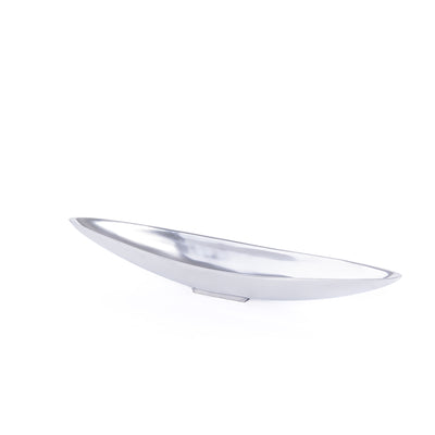 Medium Oval Metal Plate - Silver