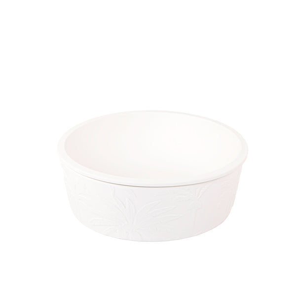 White Circular Pottery Bowl