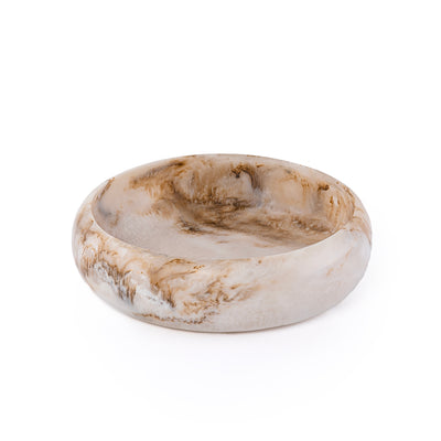 وعاء تقديم دائري كبير من الراتنج – بيج