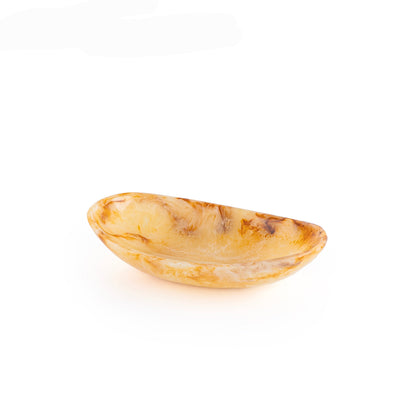 Medium Resin Oval Plate - Amber