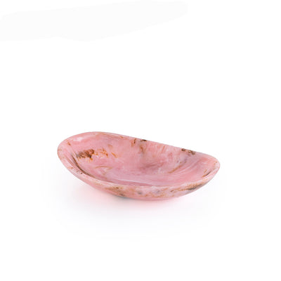 Medium Resin Oval Plate - Pink