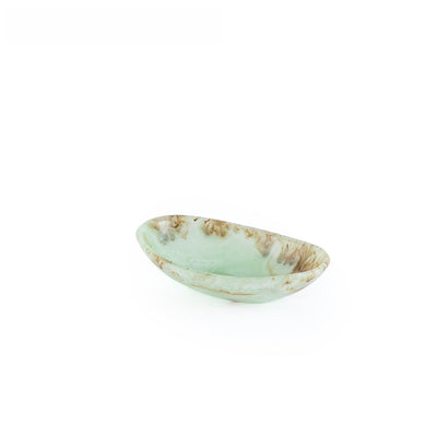 Small Resin Oval Plate - Green