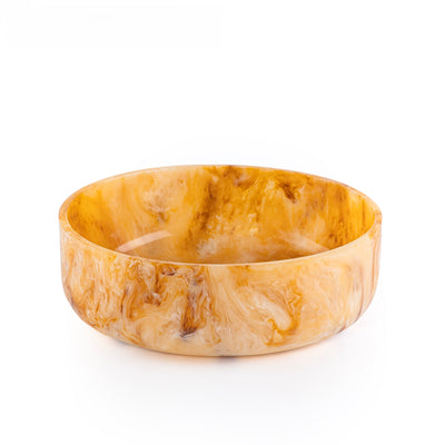 وعاء تقديم دائري كبير من الراتينج – عنبر