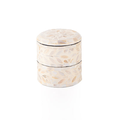 صندوق رمادي 2 طبقة مع غطاء