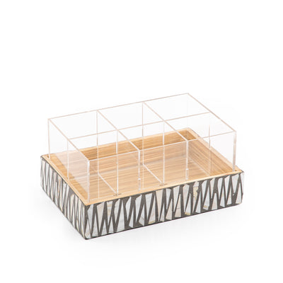 صينية اكريلك مع قاعدة صدف 