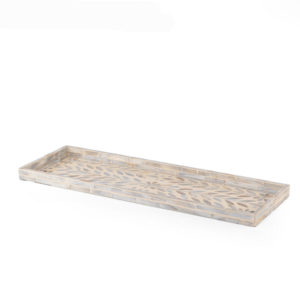 RECT TRAY (MDF / MOP) - CREAM FINISH - GG24009