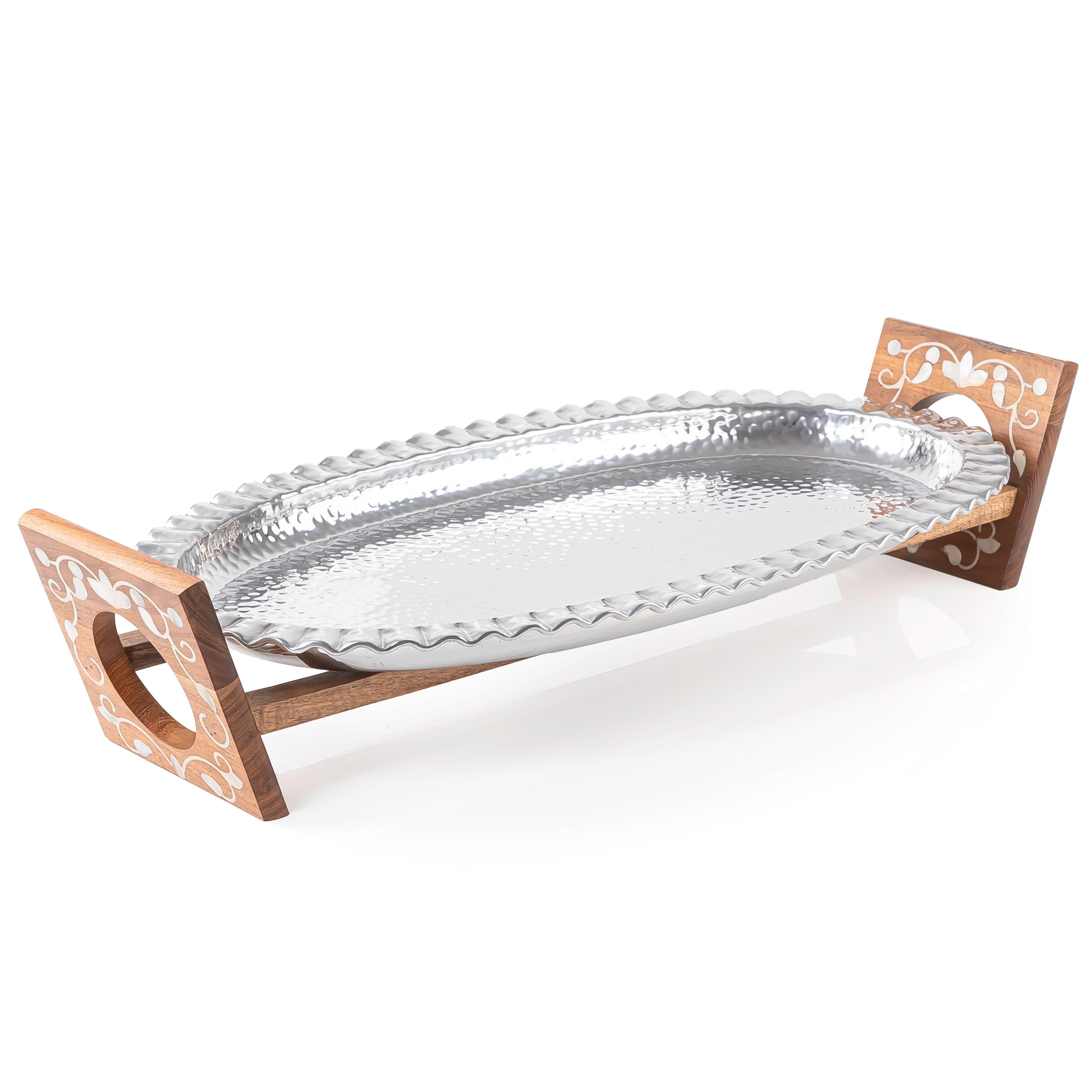 Oval Aluminum Tray - Large