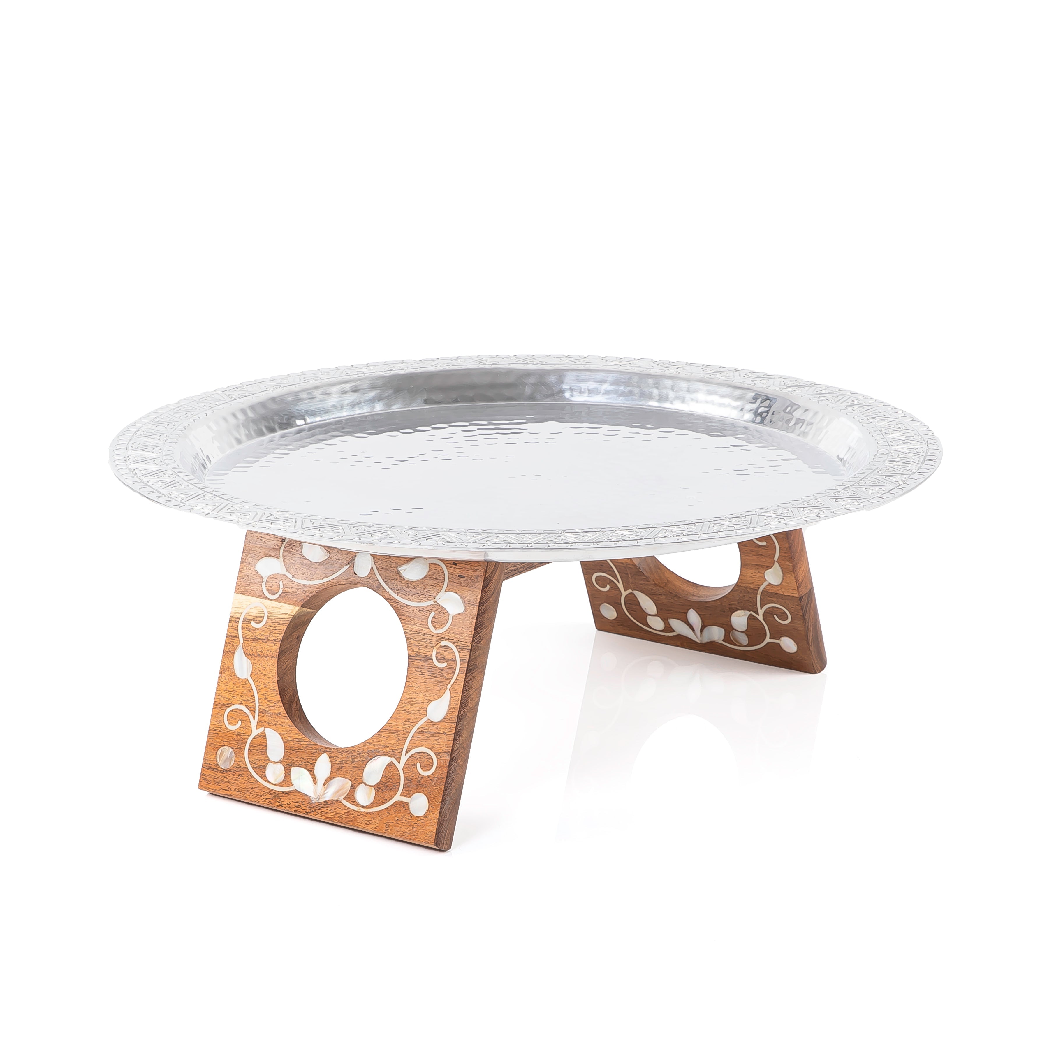 صينية ألمنيوم دائرية - وسط