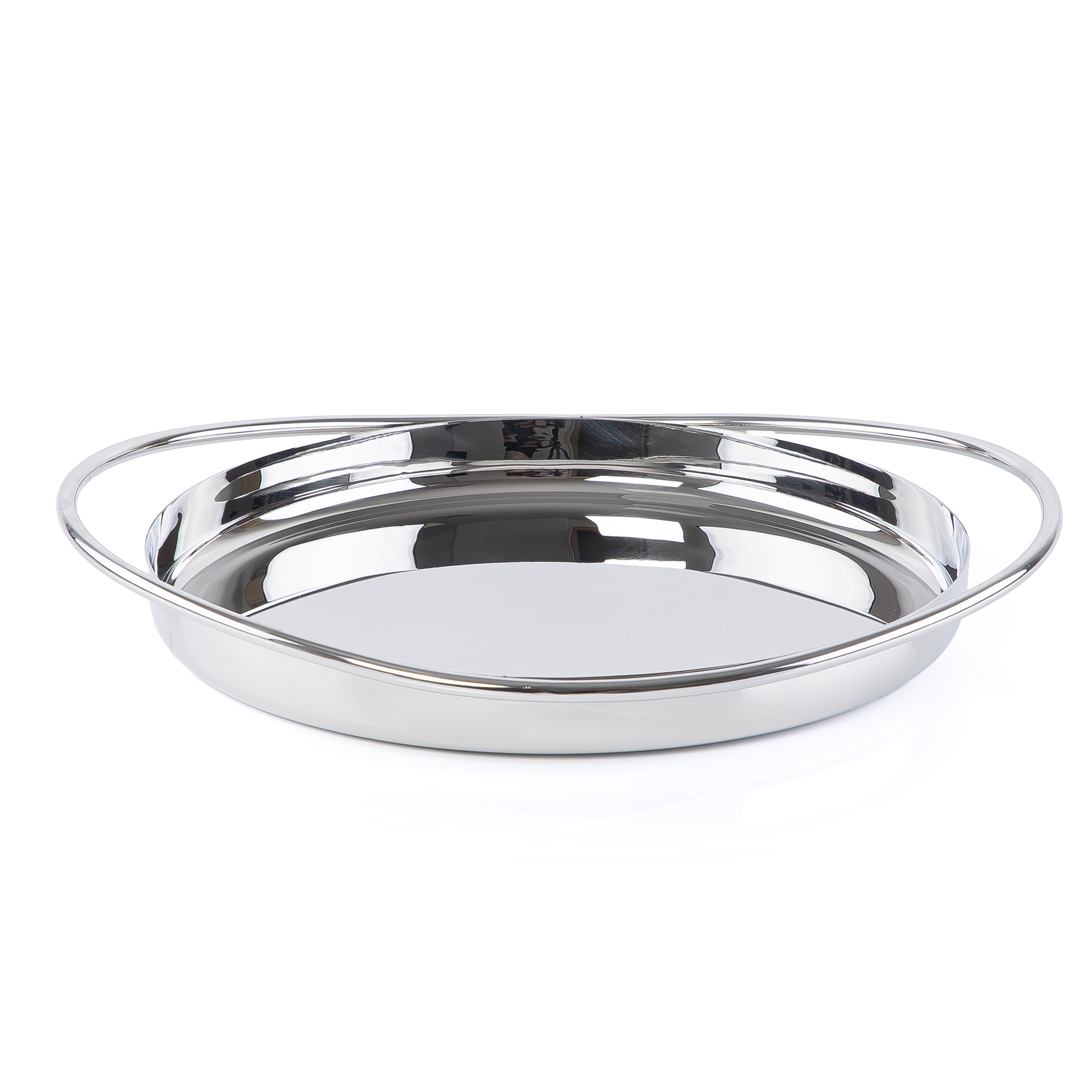 Silver Stainless Steel plate large