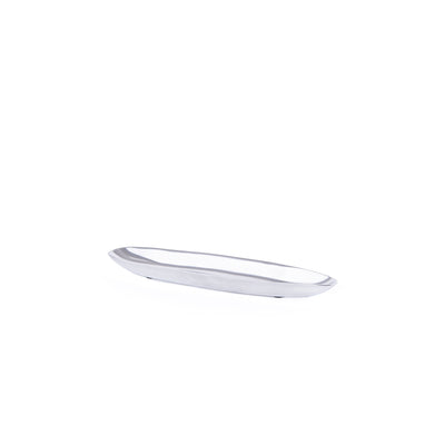 Oval Metal tray Small - Silver