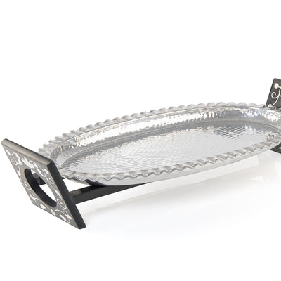 Oval Aluminum Tray - Large