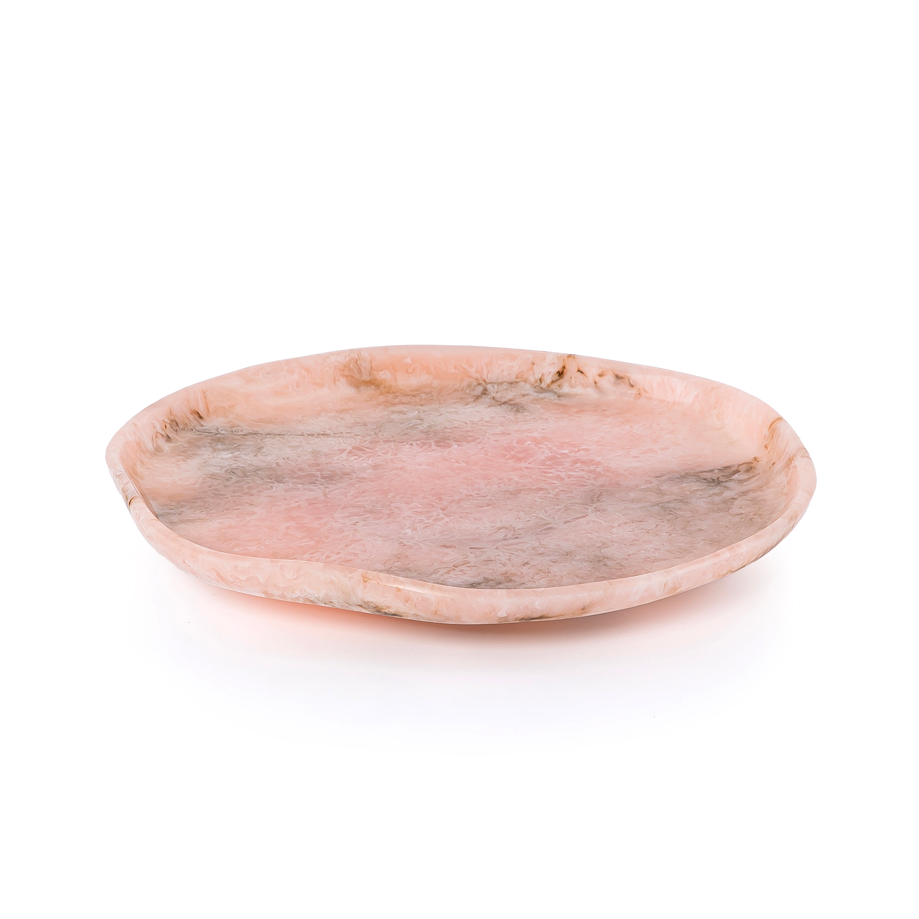 طبق تقديم كبير من الراتنج – وردي