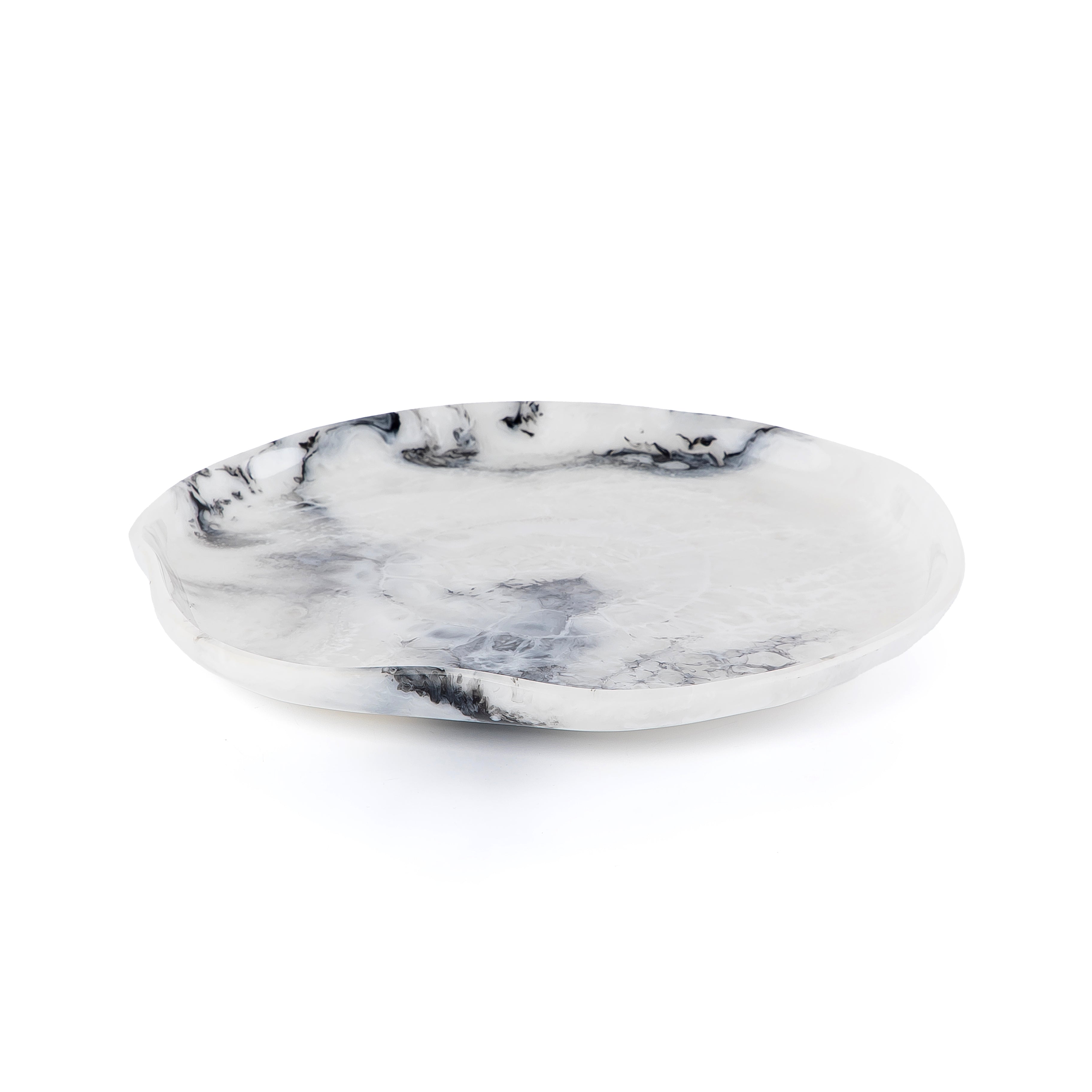 طبق تقديم كبير من الراتينج – أسود&أبيض