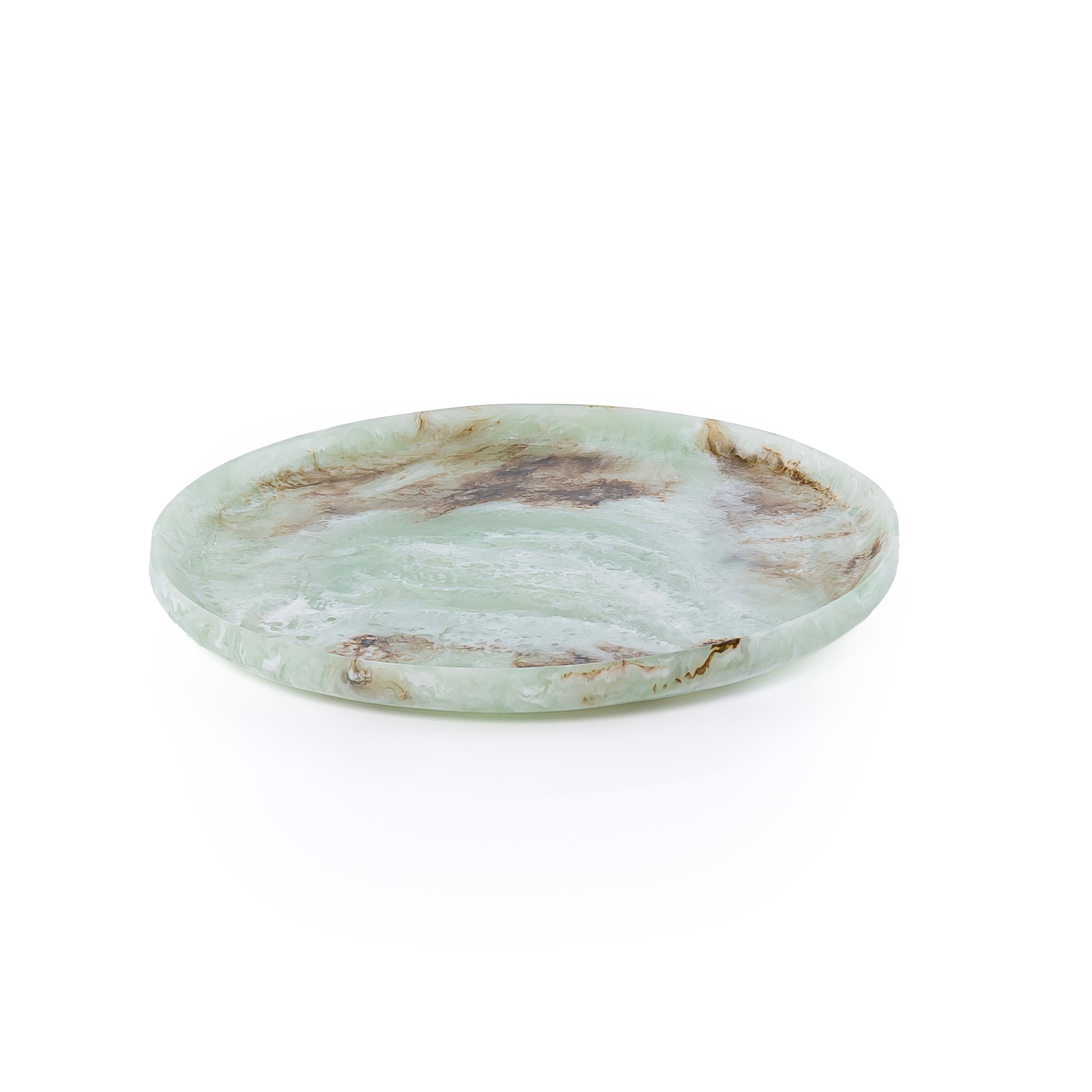 Small Resin Serving Platter - Green