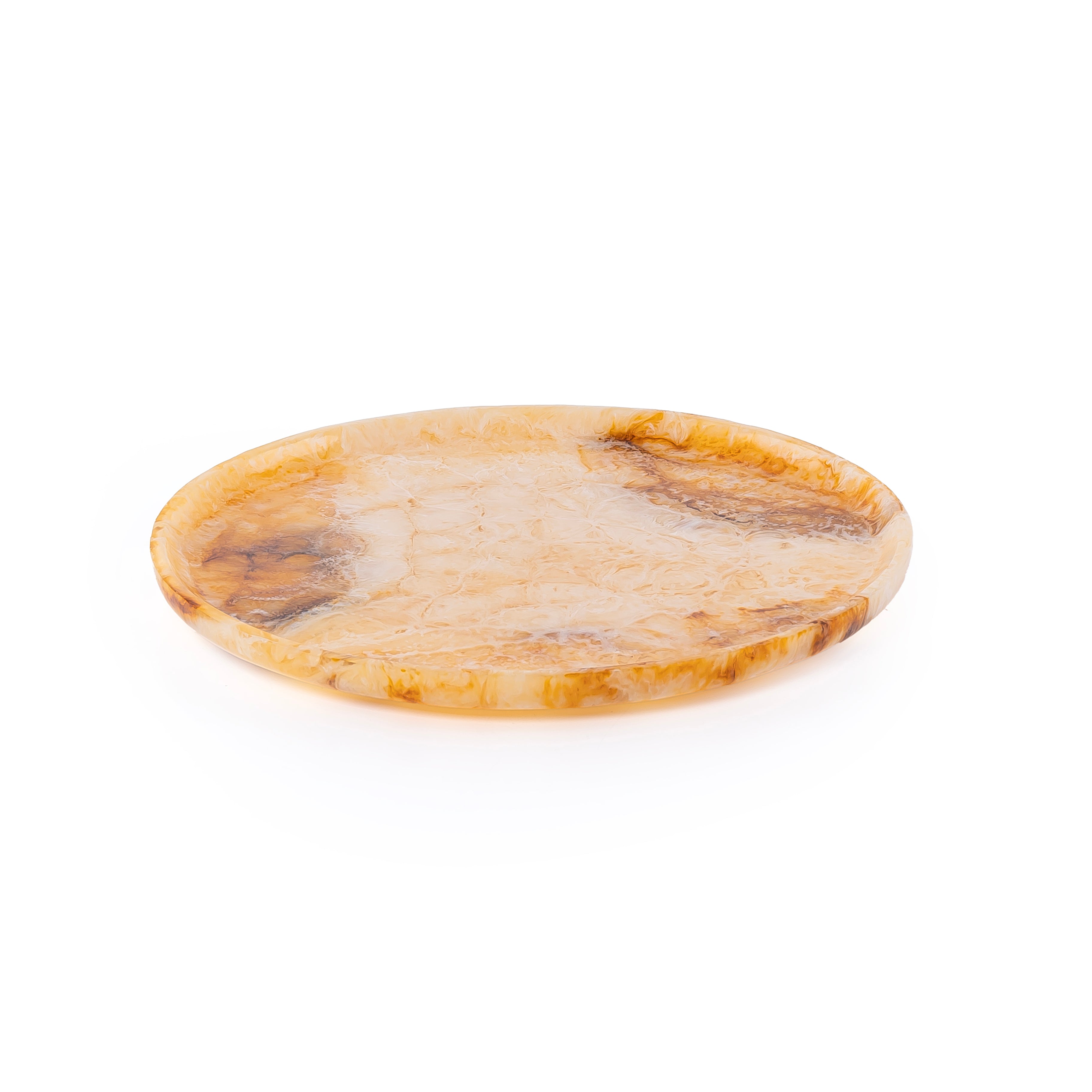 Small Resin Serving Platter - Amber