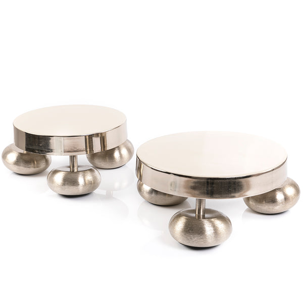 set of 2 metal stand