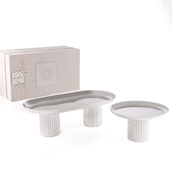 Set of 2 Stainless Steel Stand with Gift Box