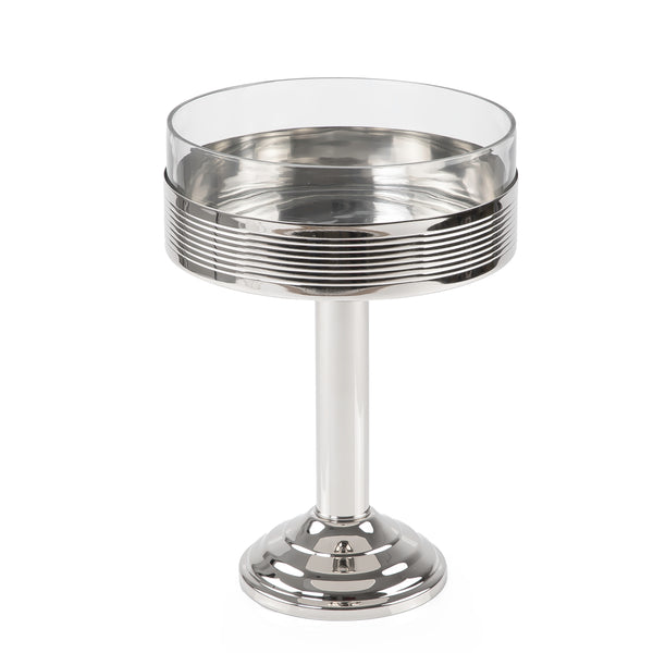 Stainless Steel Stand With Glass - Large