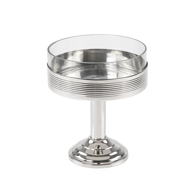 Stainless Steel Stand With Glass - Medium