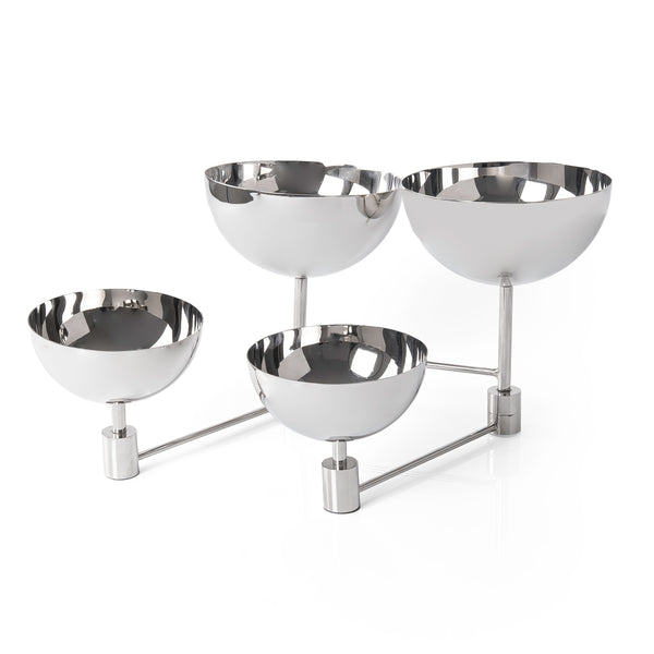 Stainless Steel Stand with 4 Bowls