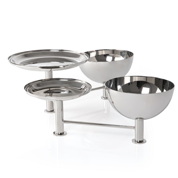 Stainless Steel Stand with 4 Bowls