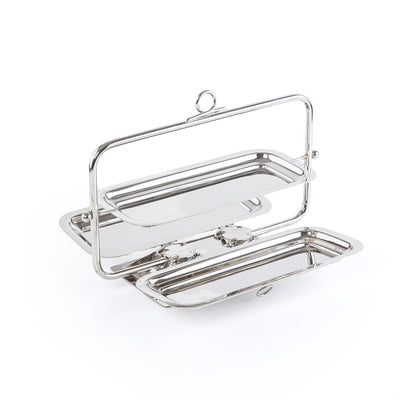 ستاند أستانلس ستيل بثلاث طبقات - فضي كبير