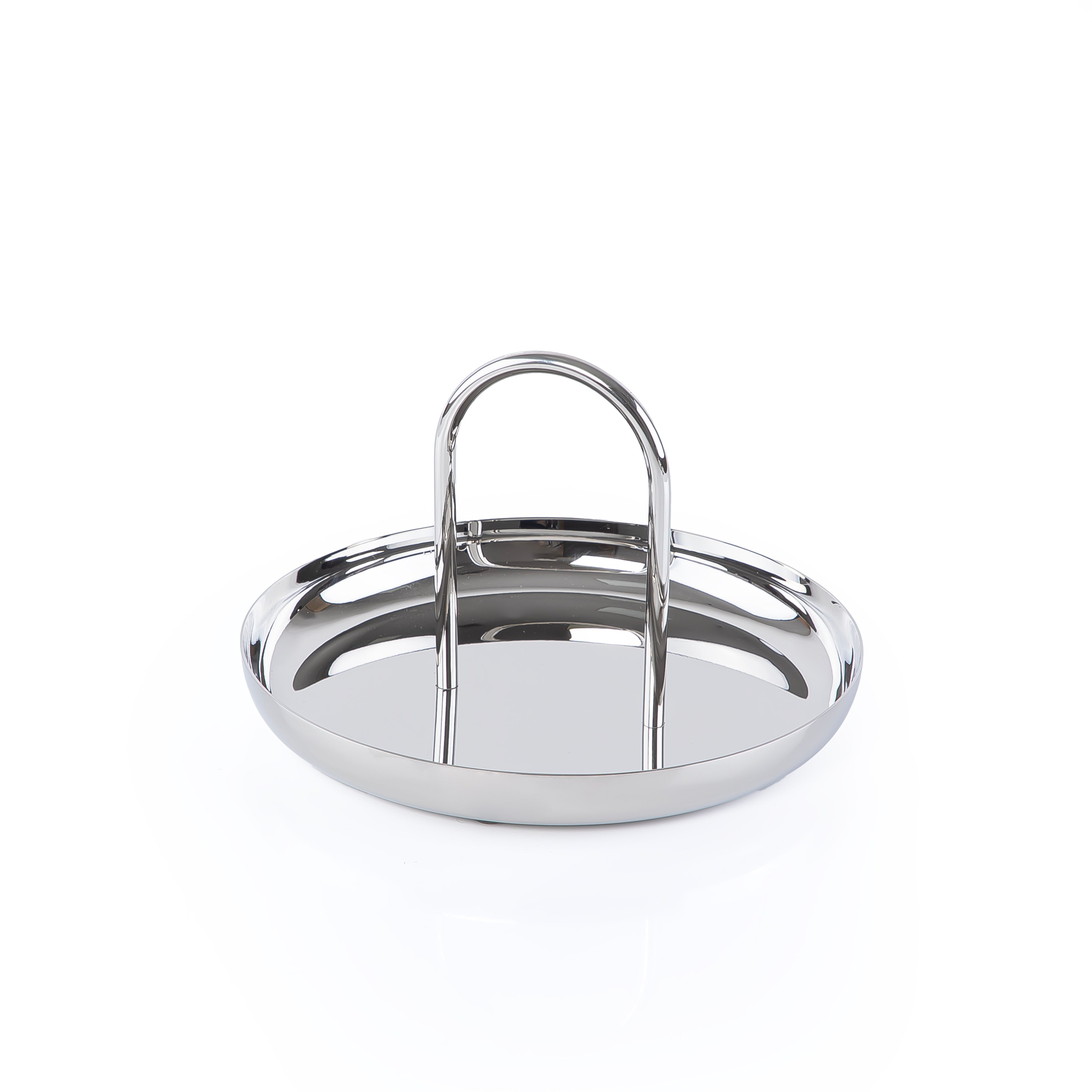 Stainless Steel bowel with a holder - silver medium