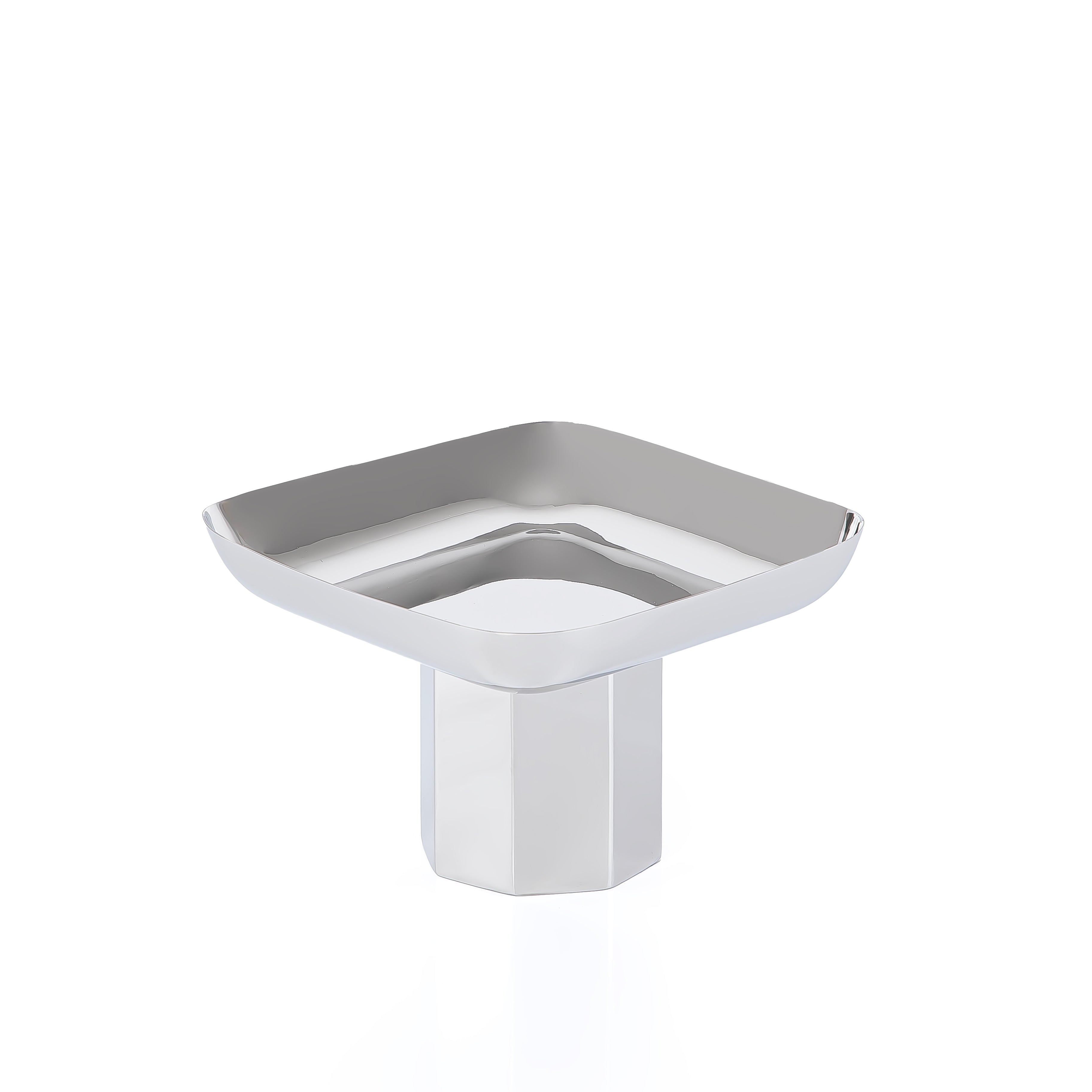 ستاند معدن مربع - فضي صغير 